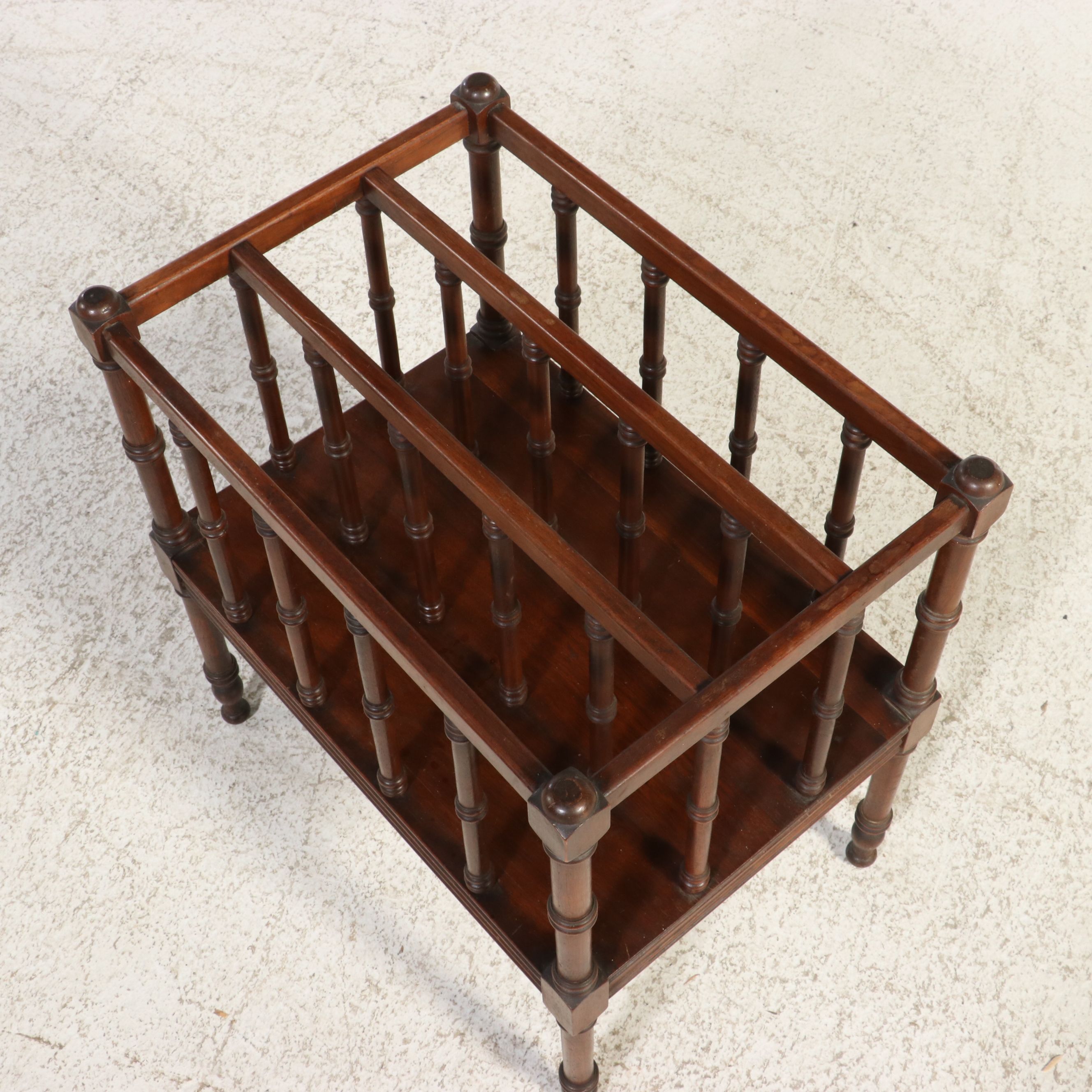 Regency Style Mahogany Canterbury, 20th Century