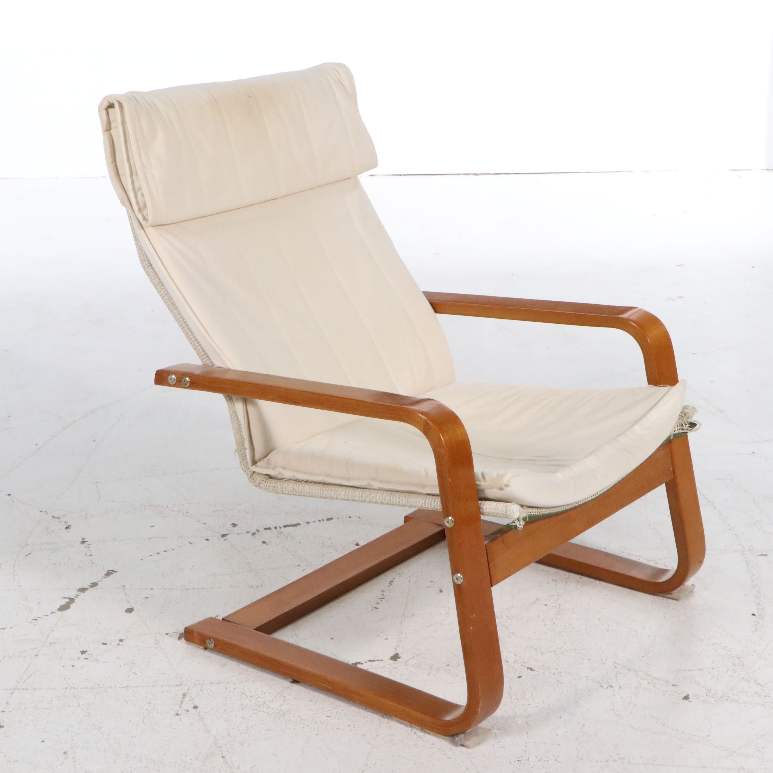 IKEA Scandinavian Modern Style "POEM" Cantilevered Armchair, Late 20th Century