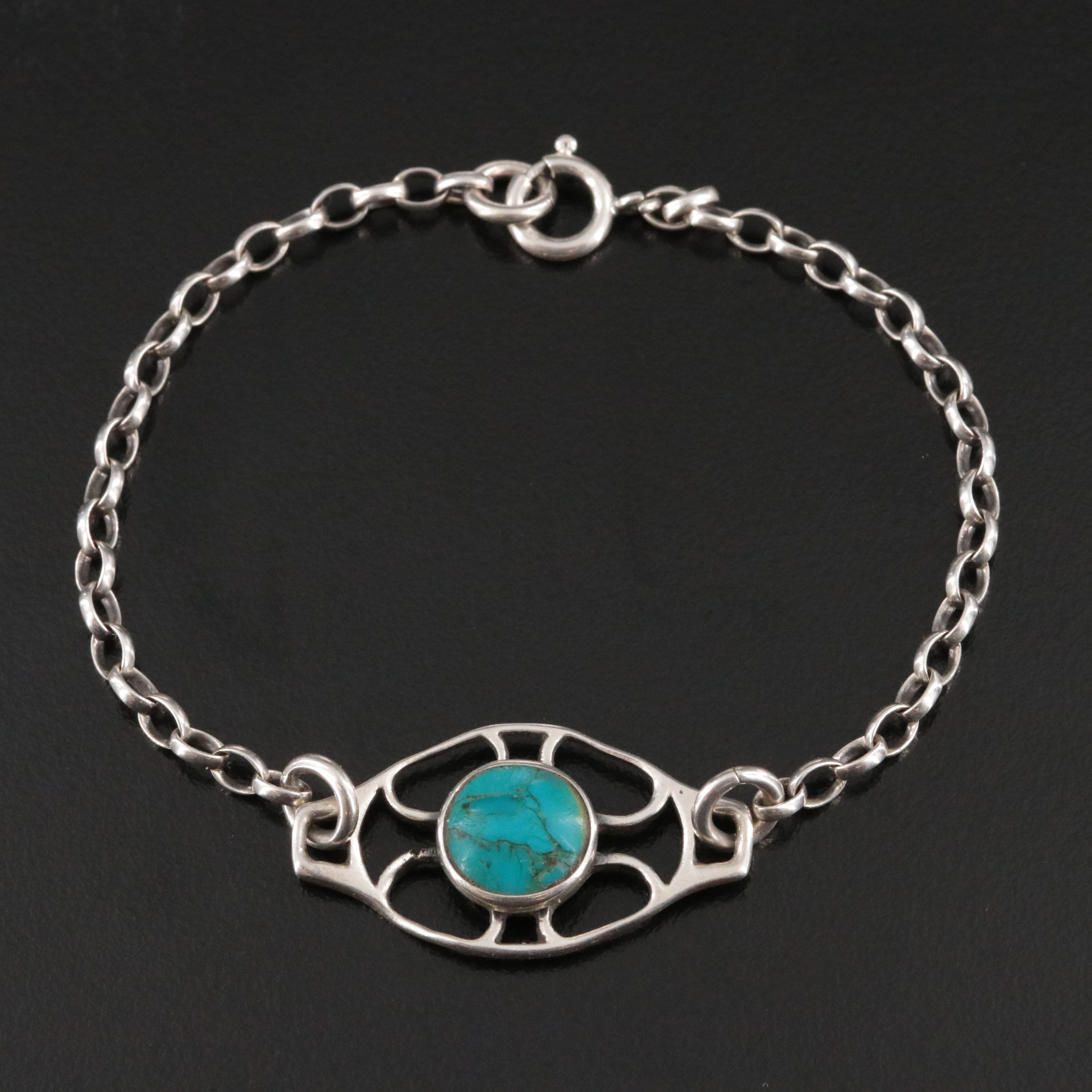 Sterling Turquoise Bracelet