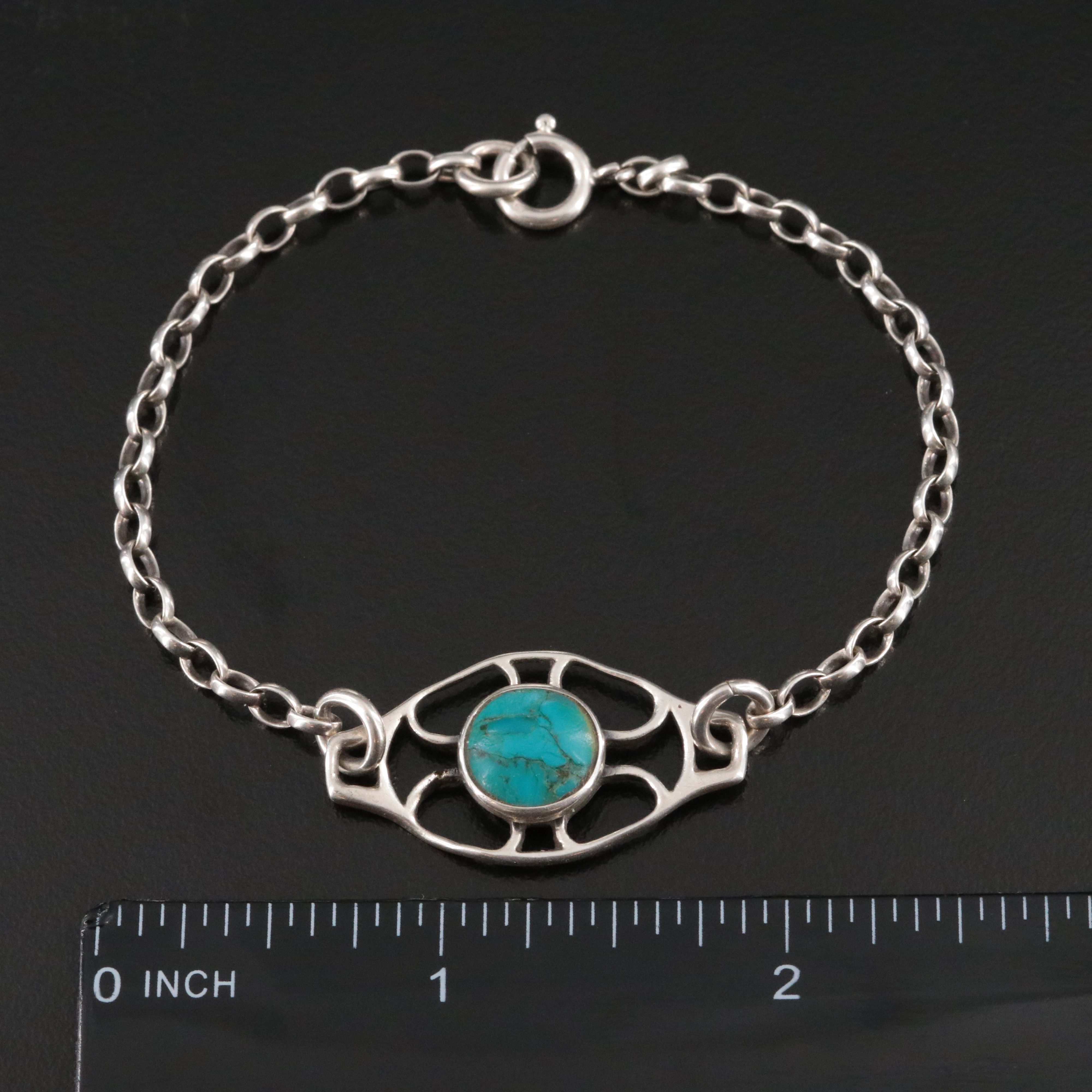 Sterling Turquoise Bracelet