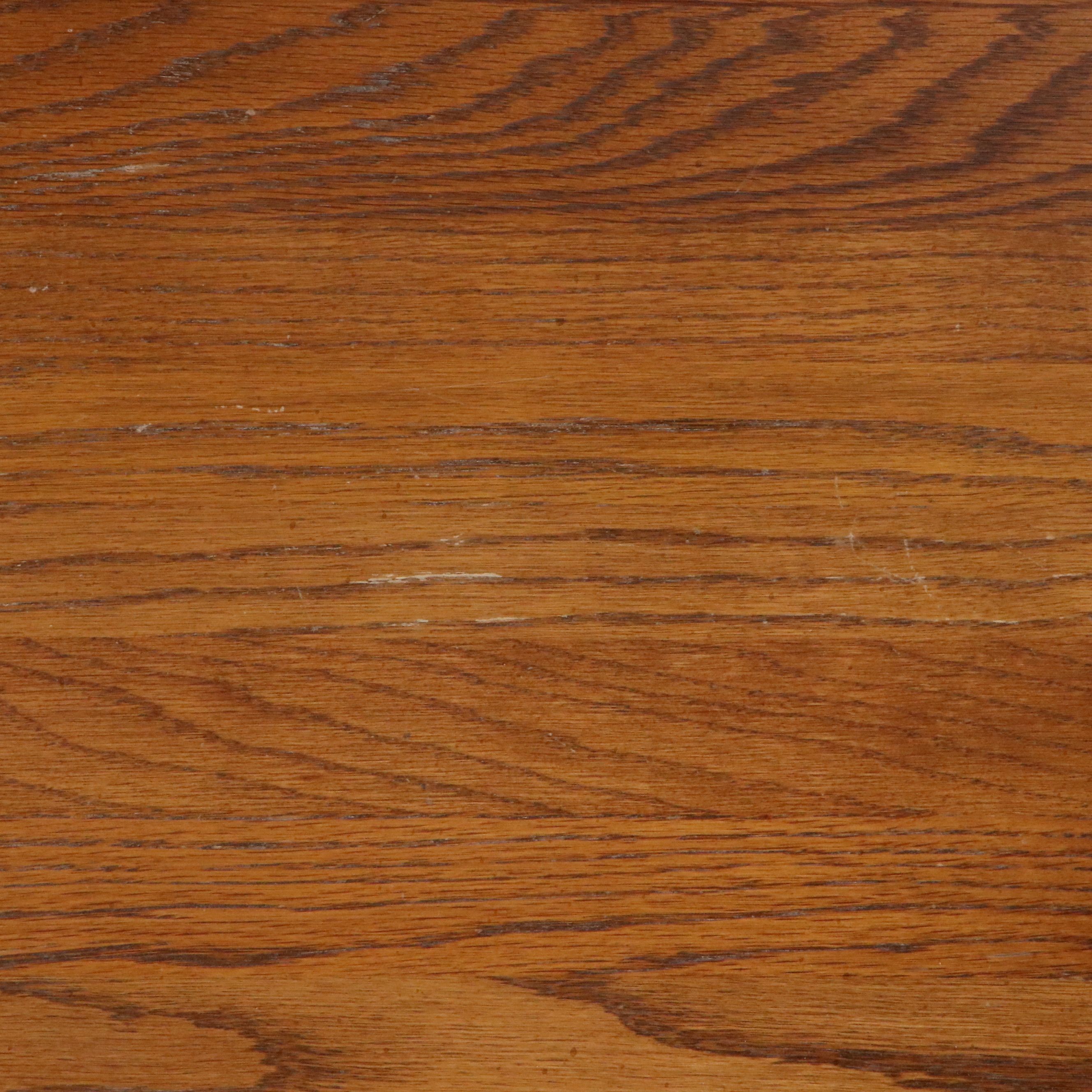 Three-Piece Oak End Table Set with Queen Anne Style Drop-Leaf Coffee Table