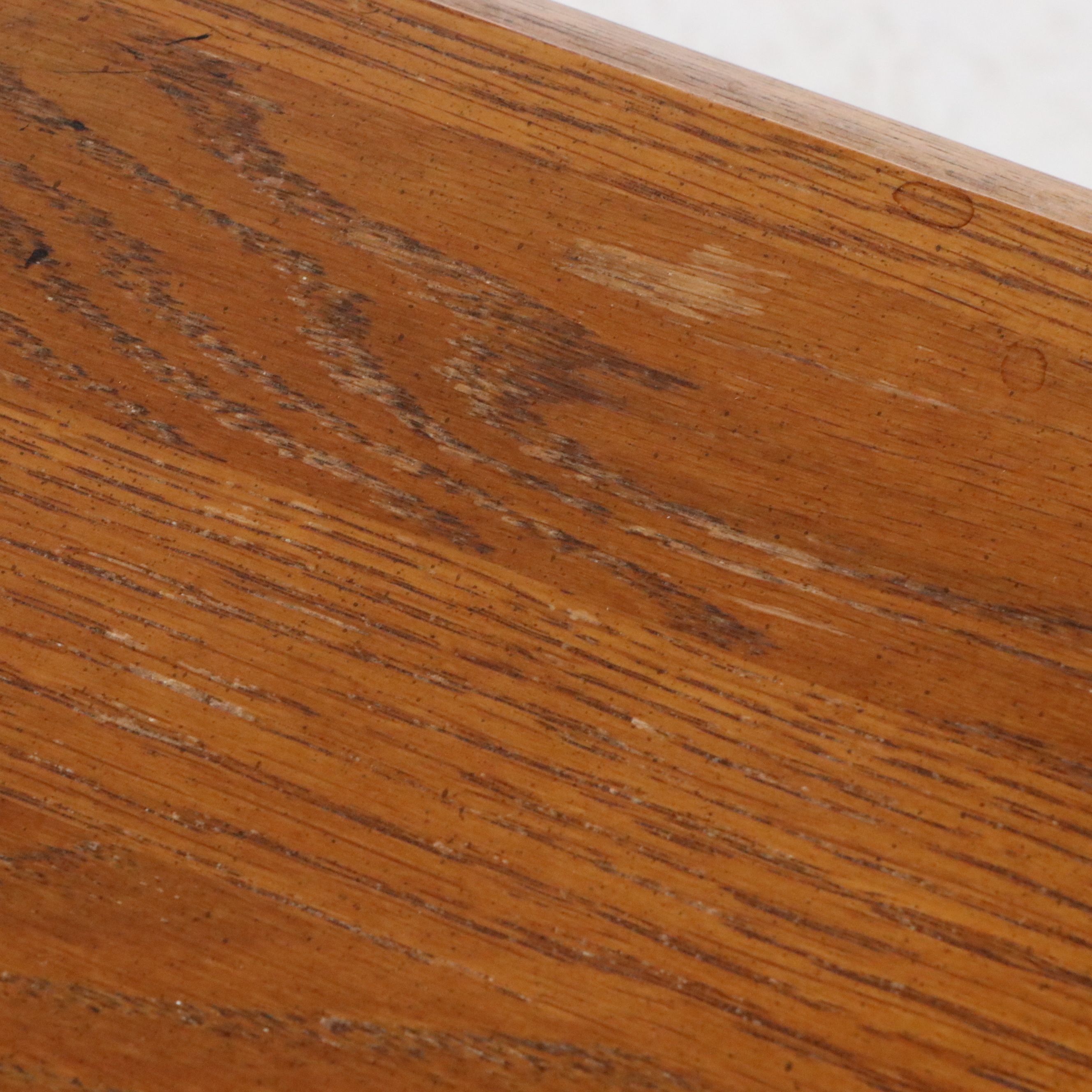 Three-Piece Oak End Table Set with Queen Anne Style Drop-Leaf Coffee Table