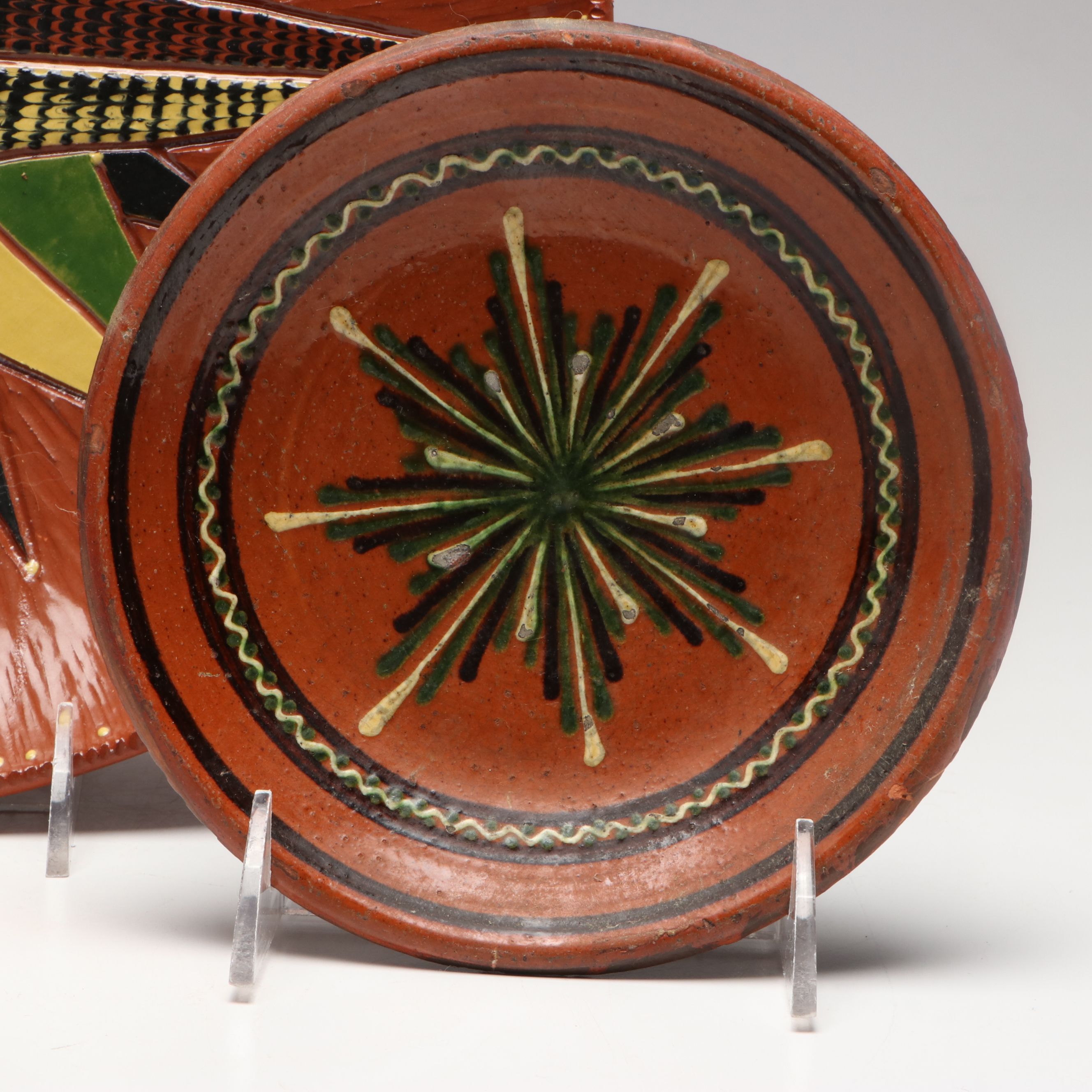 Turtlecreek Potters Museum Piece and Bee Tree Pottery Moravian Style Bowls