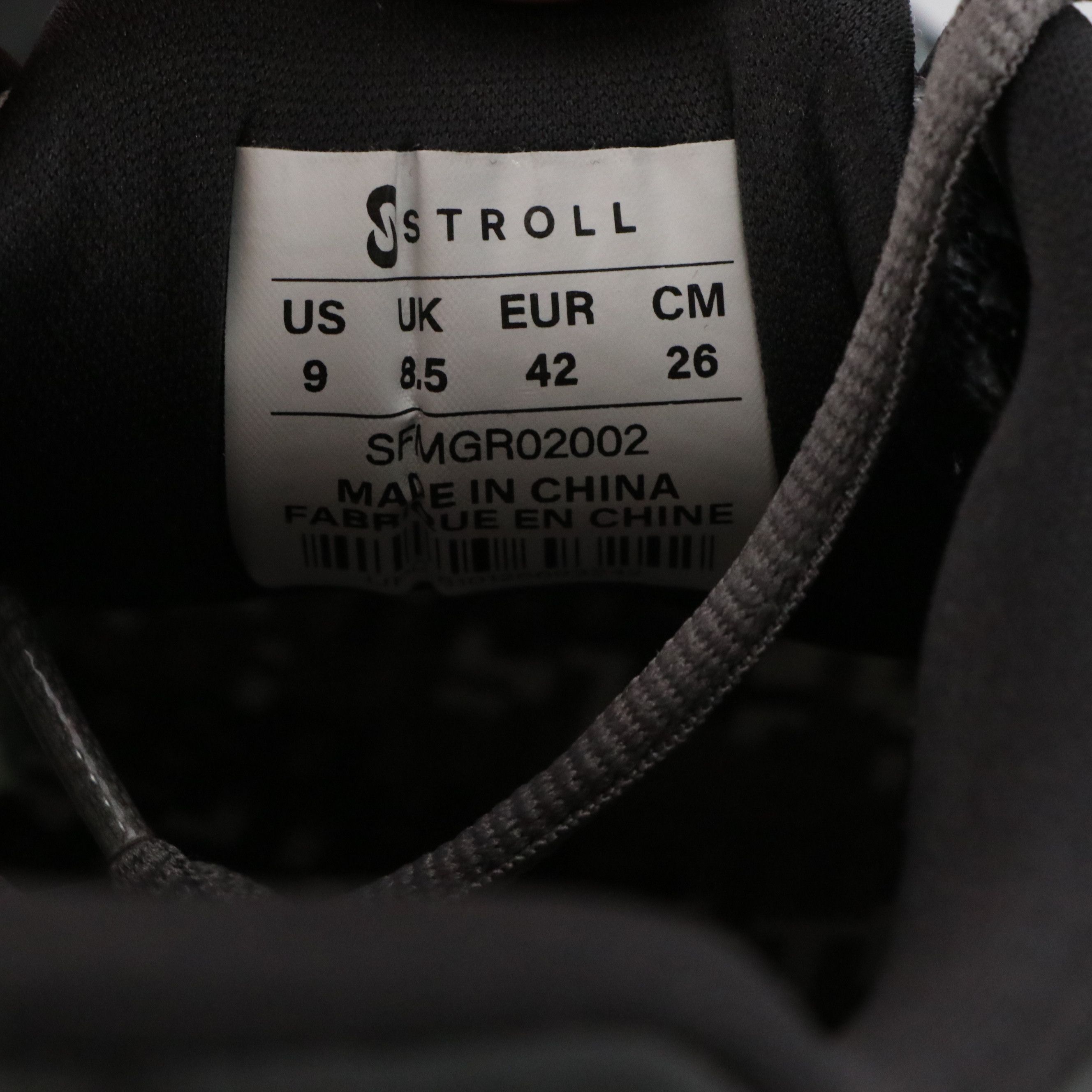 Men's Stroll Performance Knit Sneakers in Black and White Camo, With Boxes