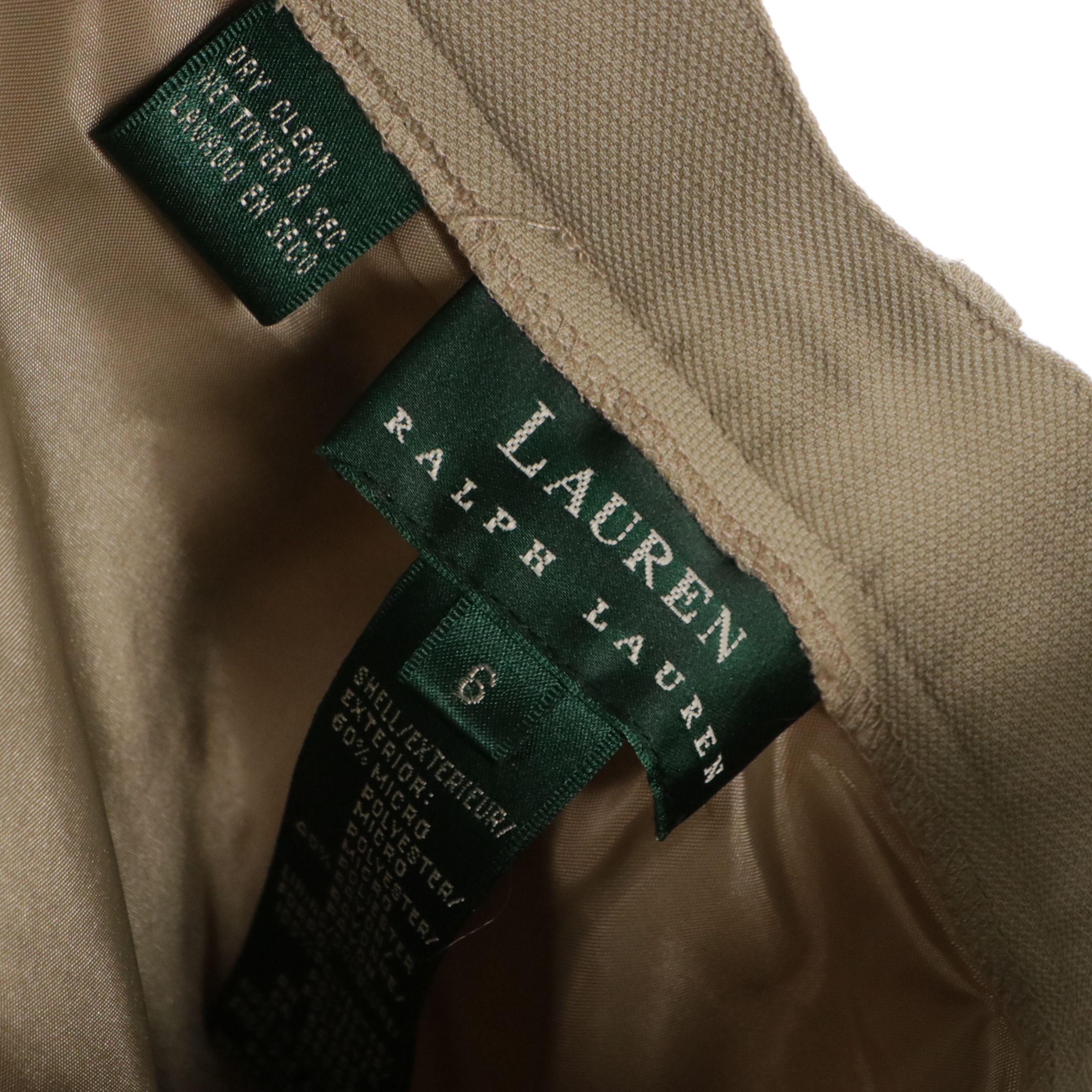 Lauren Ralph Lauren Beige Double-Breasted Pantsuit