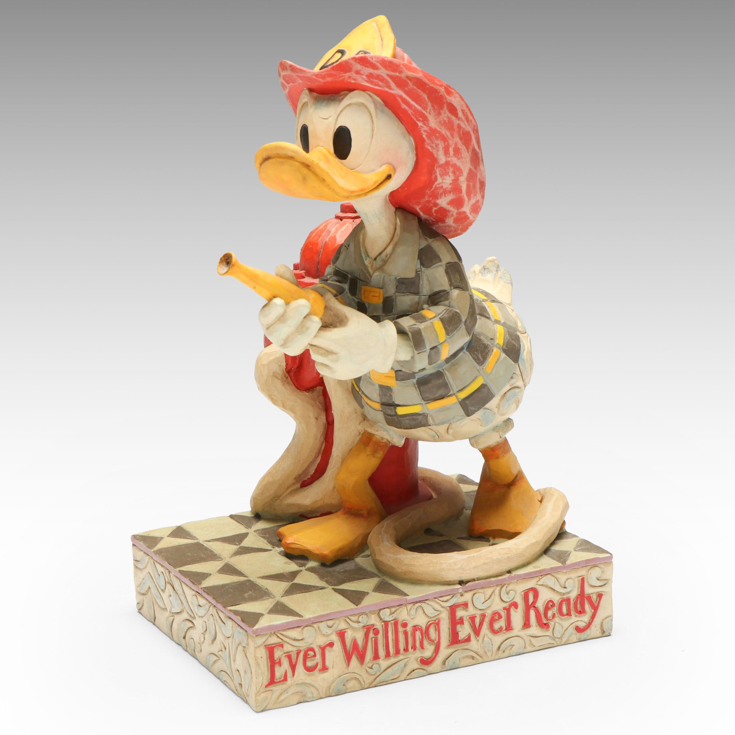 Walt Disney Showcase Collection "Ever Willing Ever Ready" Donald Duck Figurine