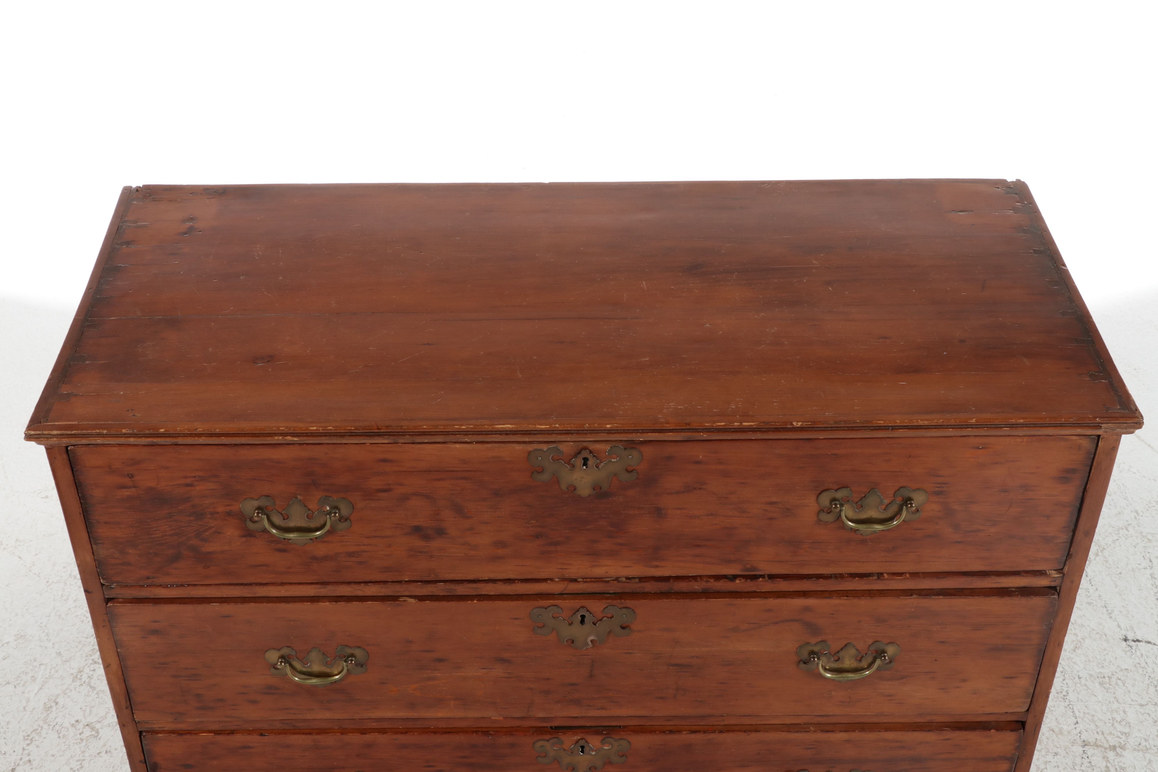 American Chippendale Graduated Four-Drawer Chest, Late 18th/ Early 19th Century