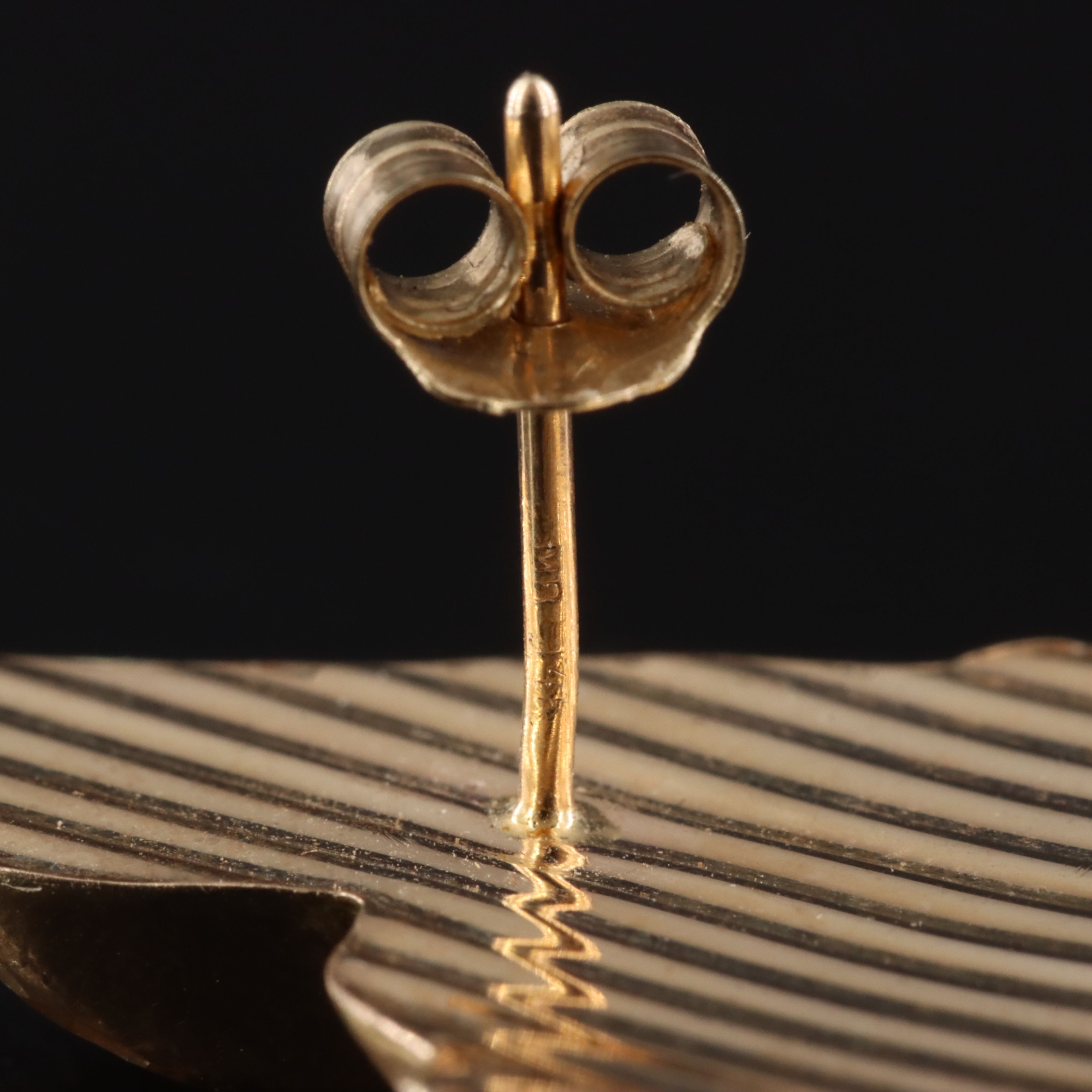 14K Zig-Zag Earrings