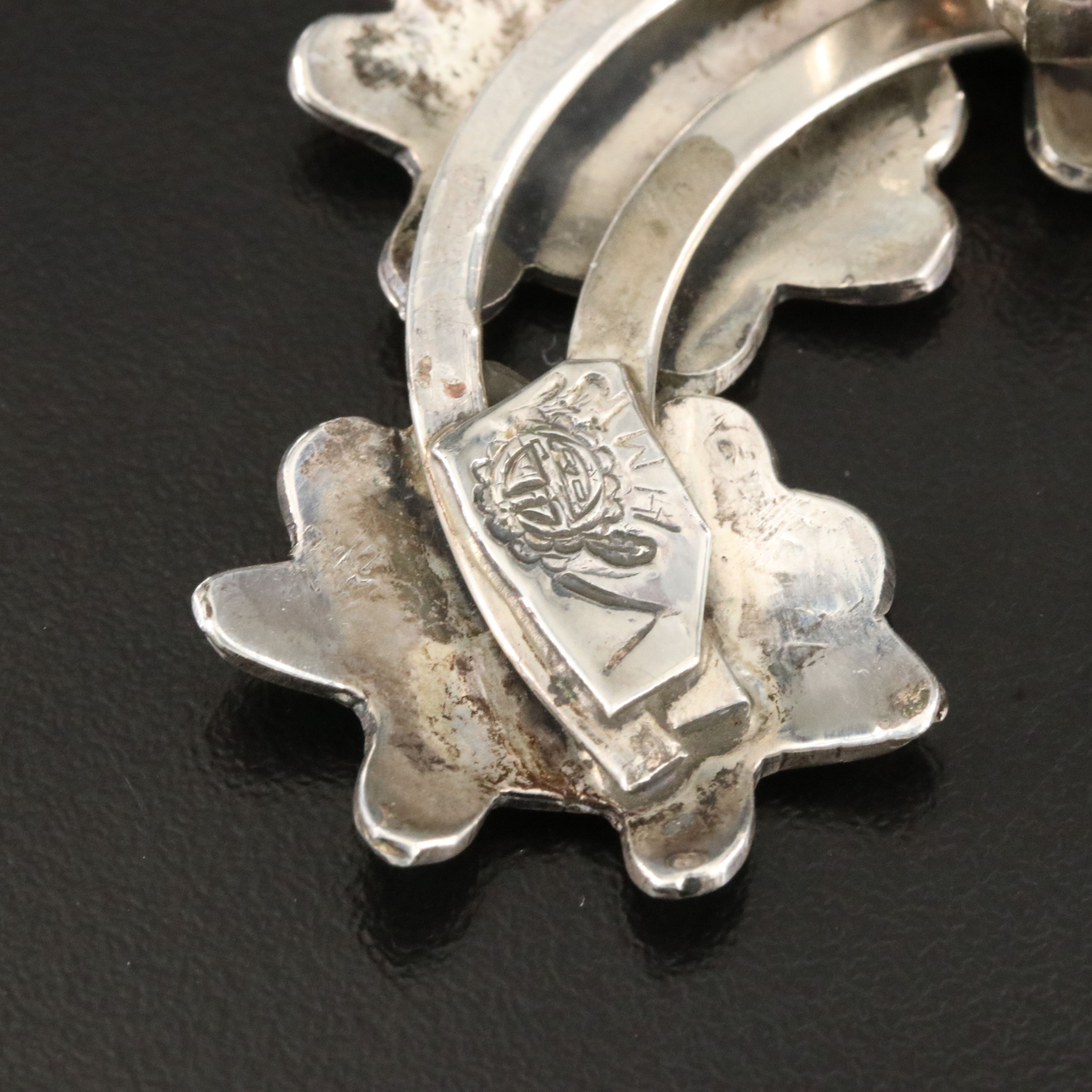 Southwestern Gilbert Ortega Enterprises Shop Sterling Squash Blossom Necklace