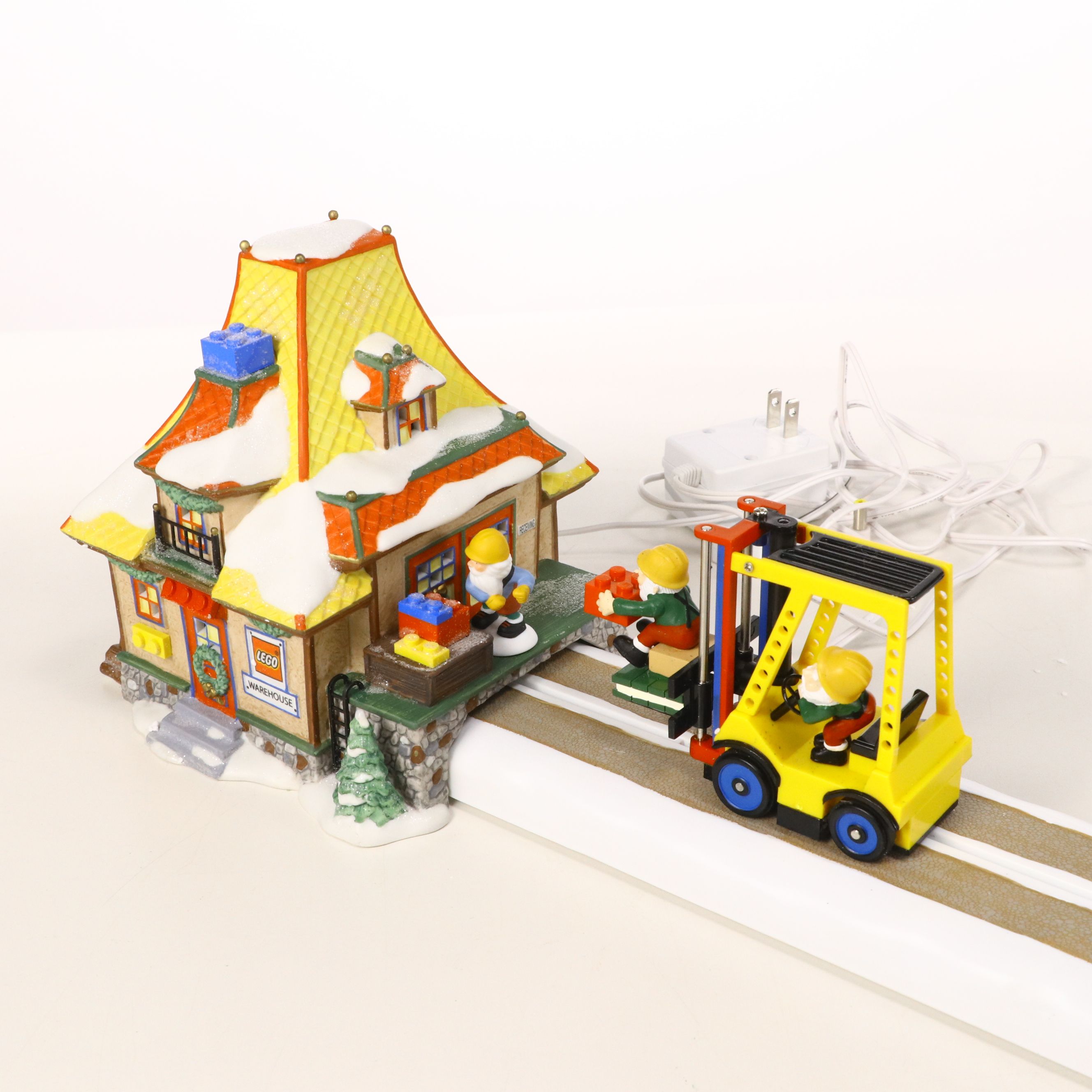 Dept. 65 "All Around the Park" and "LEGO Warehouse Forklift" Christmas Décor
