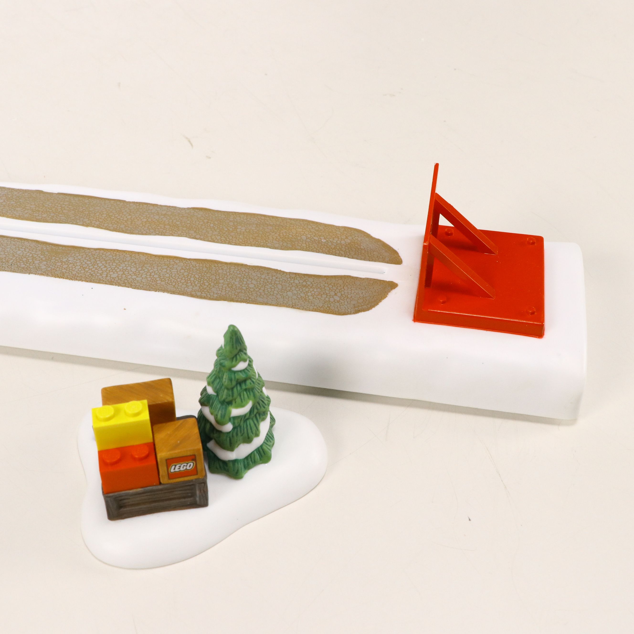 Dept. 65 "All Around the Park" and "LEGO Warehouse Forklift" Christmas Décor