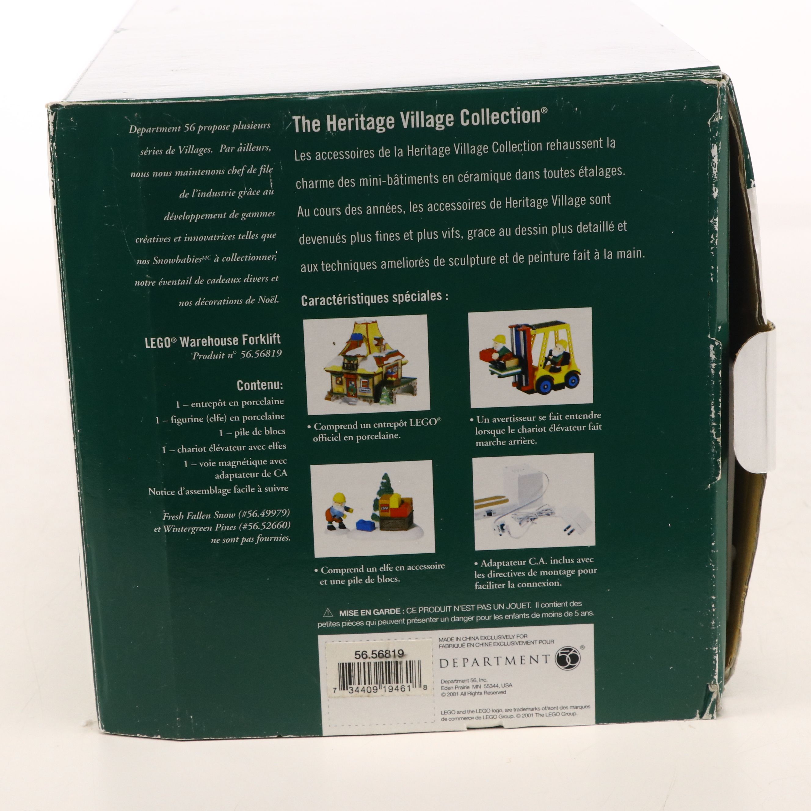 Dept. 65 "All Around the Park" and "LEGO Warehouse Forklift" Christmas Décor