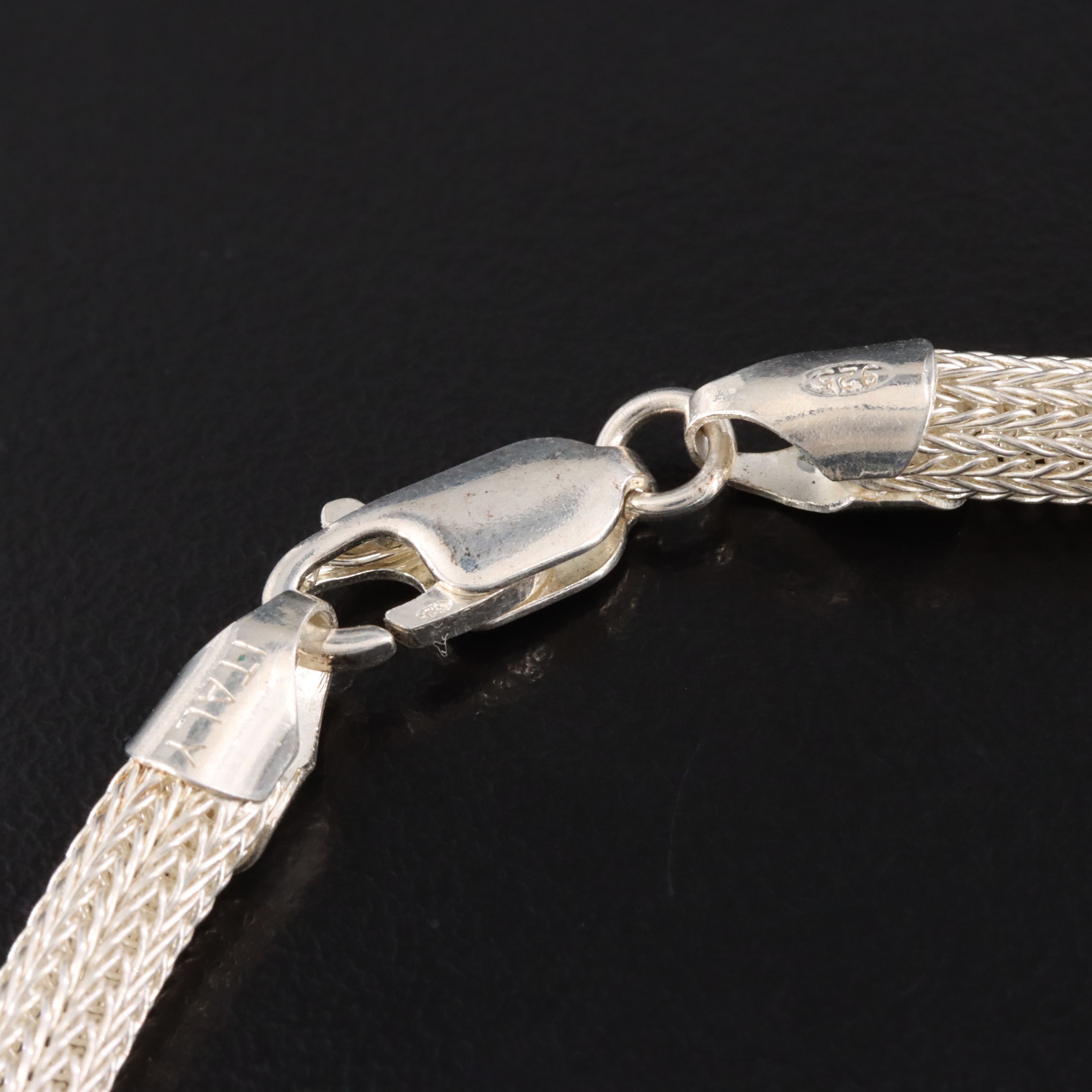 Italian Sterling Mesh Necklace