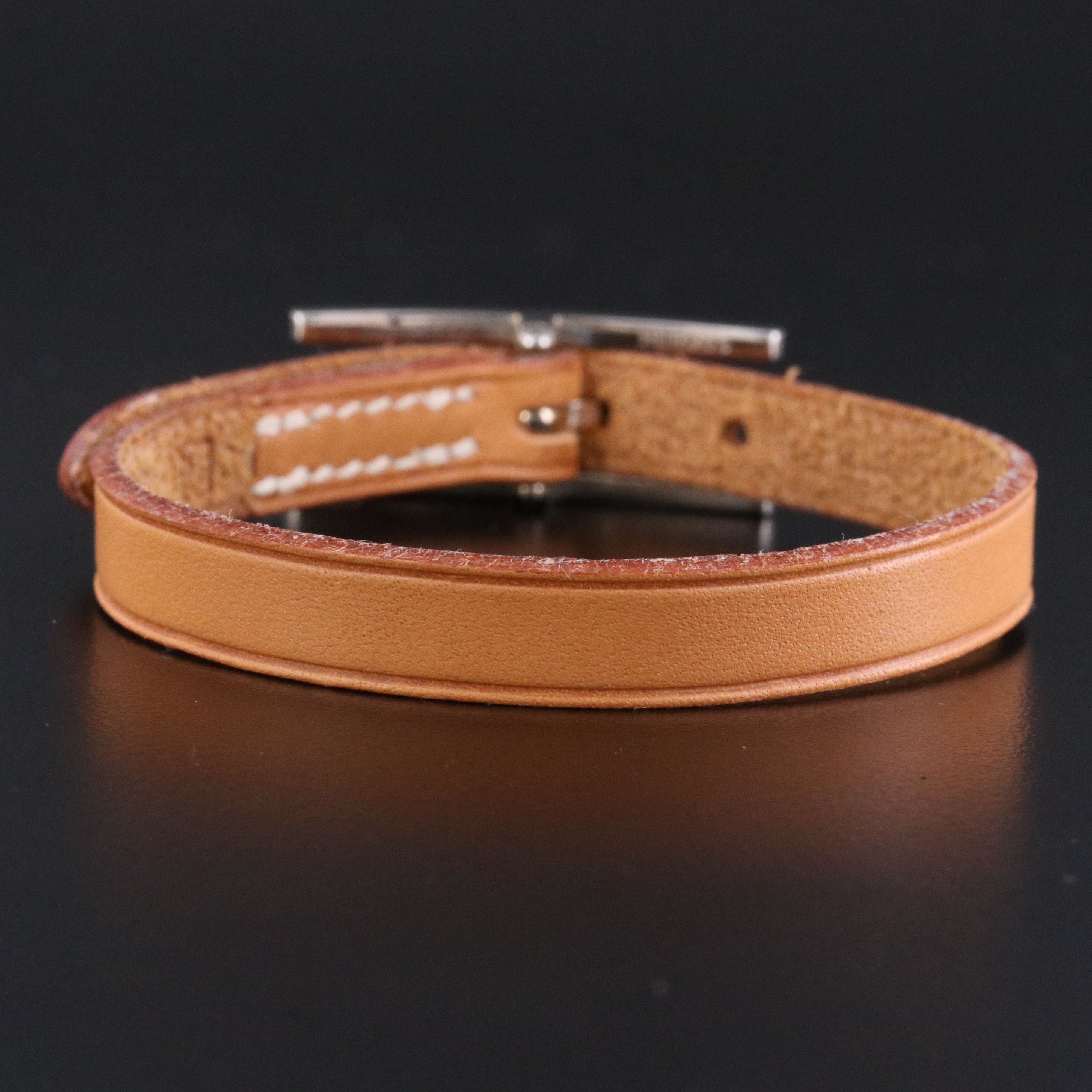 Hermès Hapi One Leather Bracelet