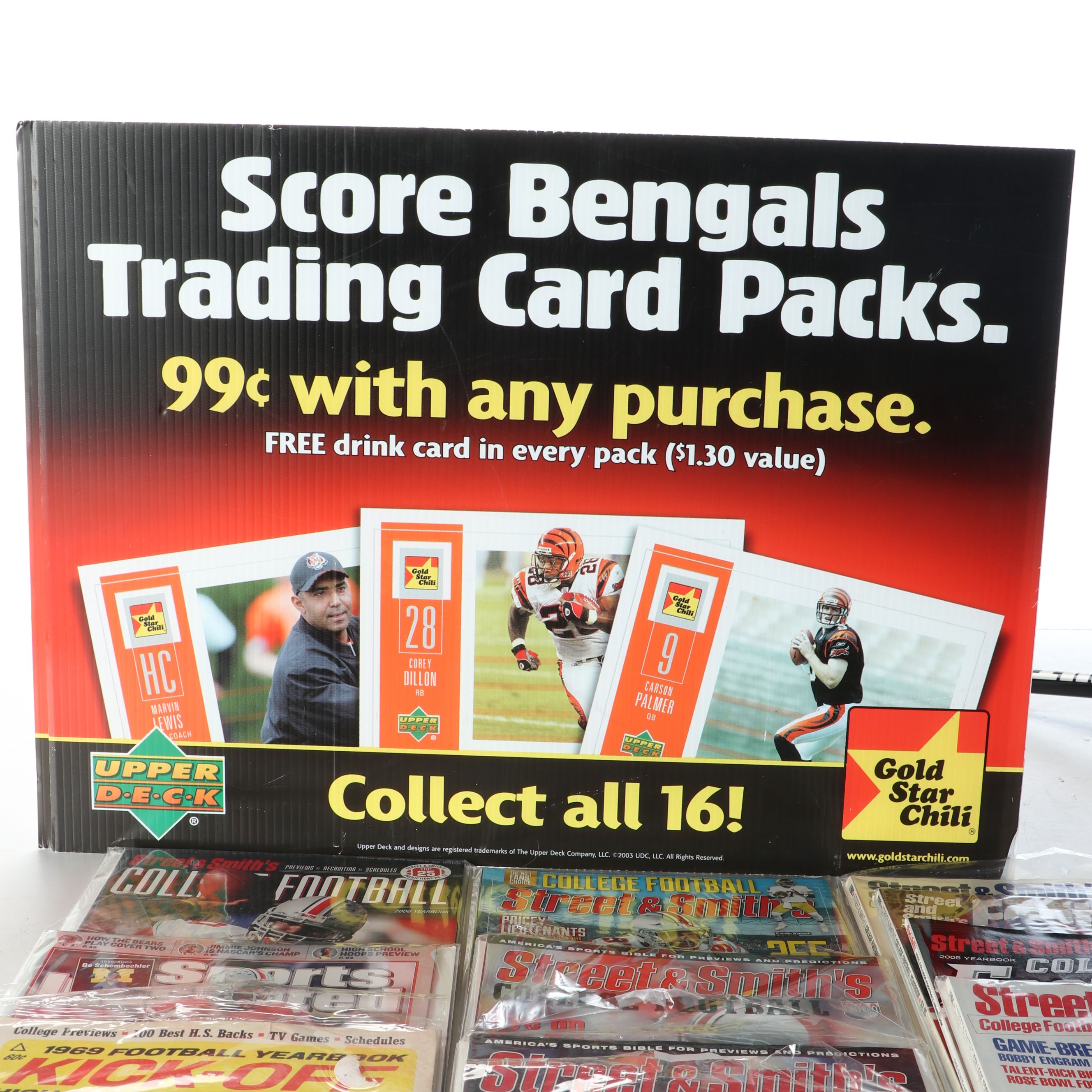 Cincinnati Reds and Bengals Wall Displays, OSU Football Periodicals and More