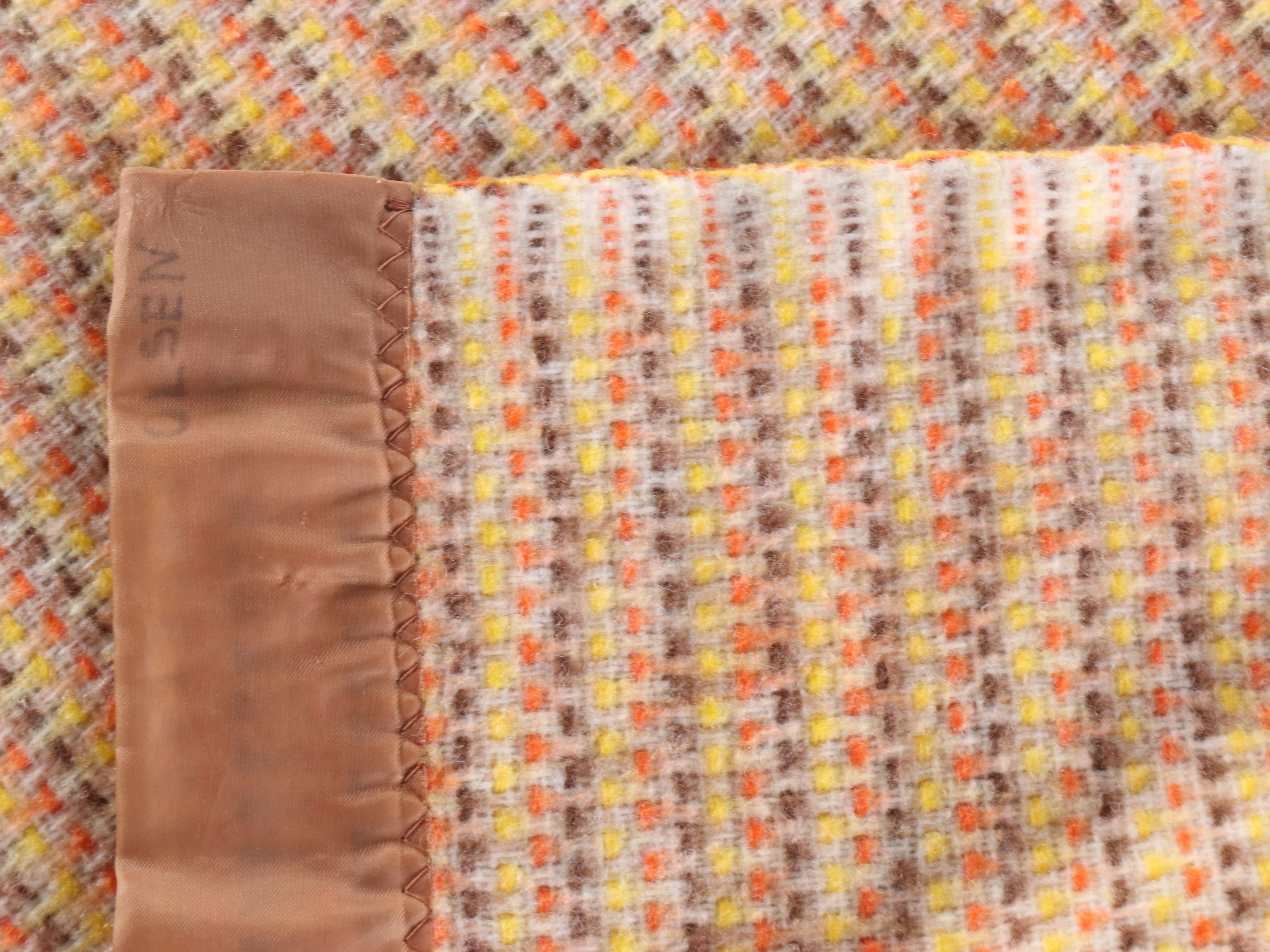 Vintage Nursery Rhyme Coverlet with Wool Blend Accent Blanket