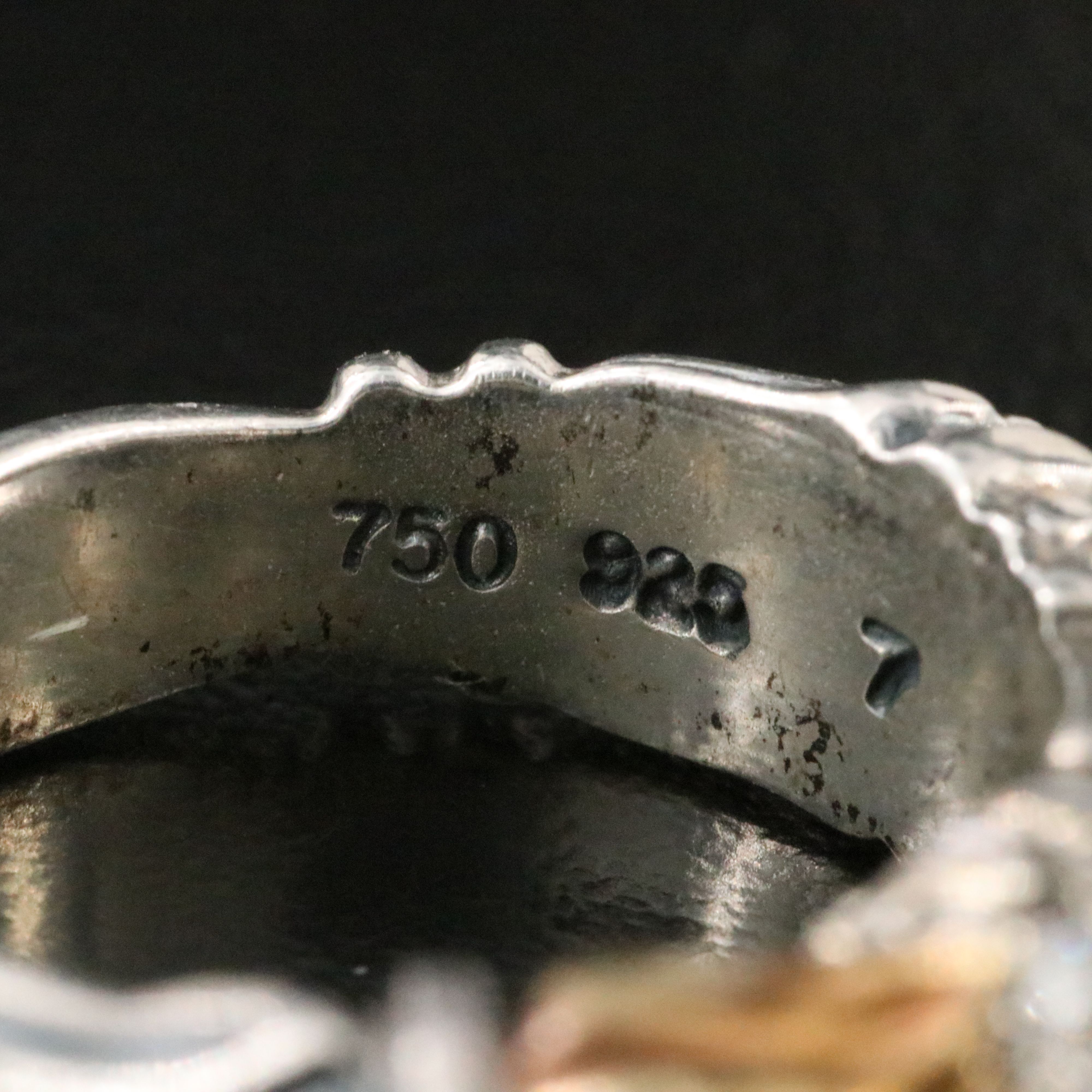 Caviar 18K Sterling Diamond Ring