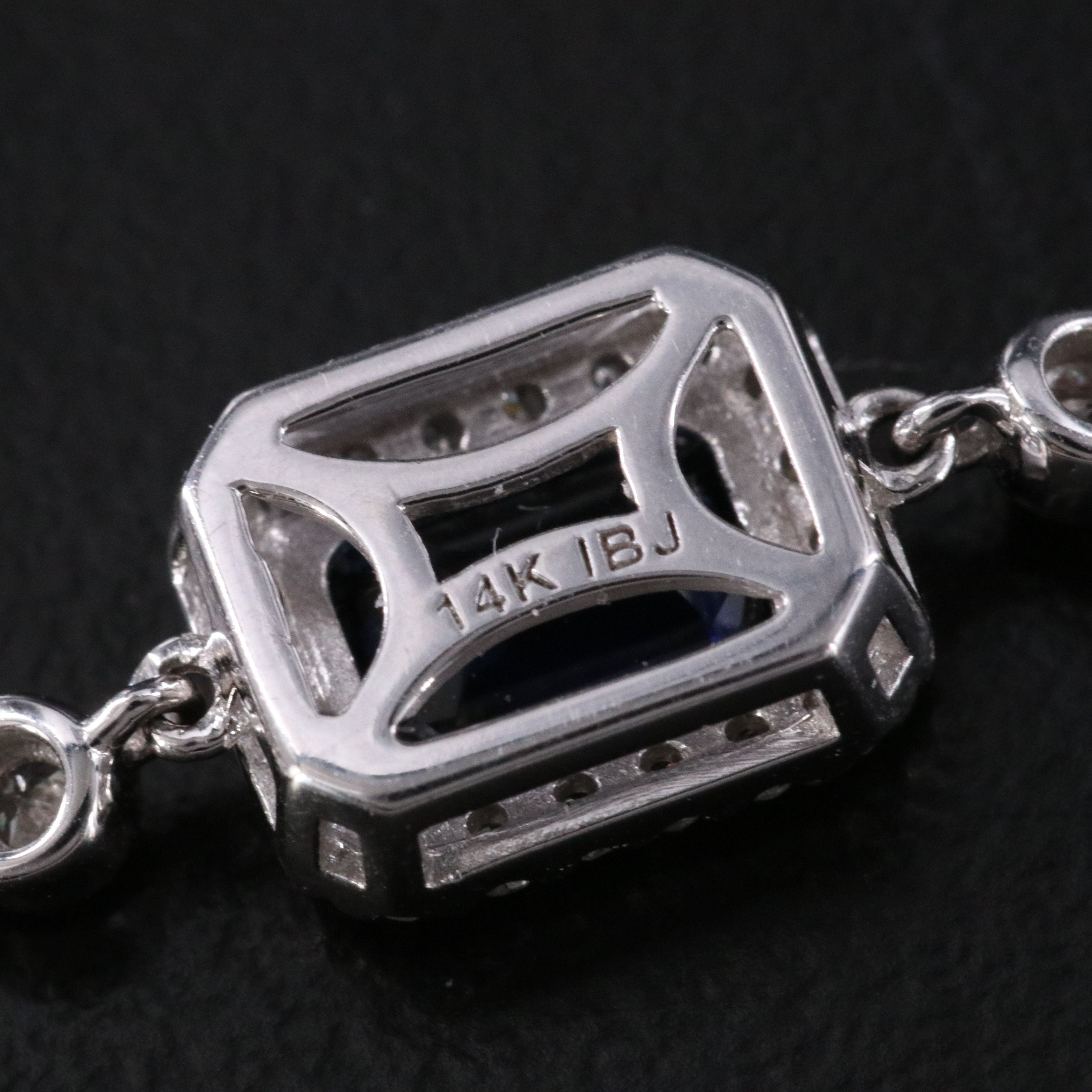 14K Sapphire and Diamond Bracelet