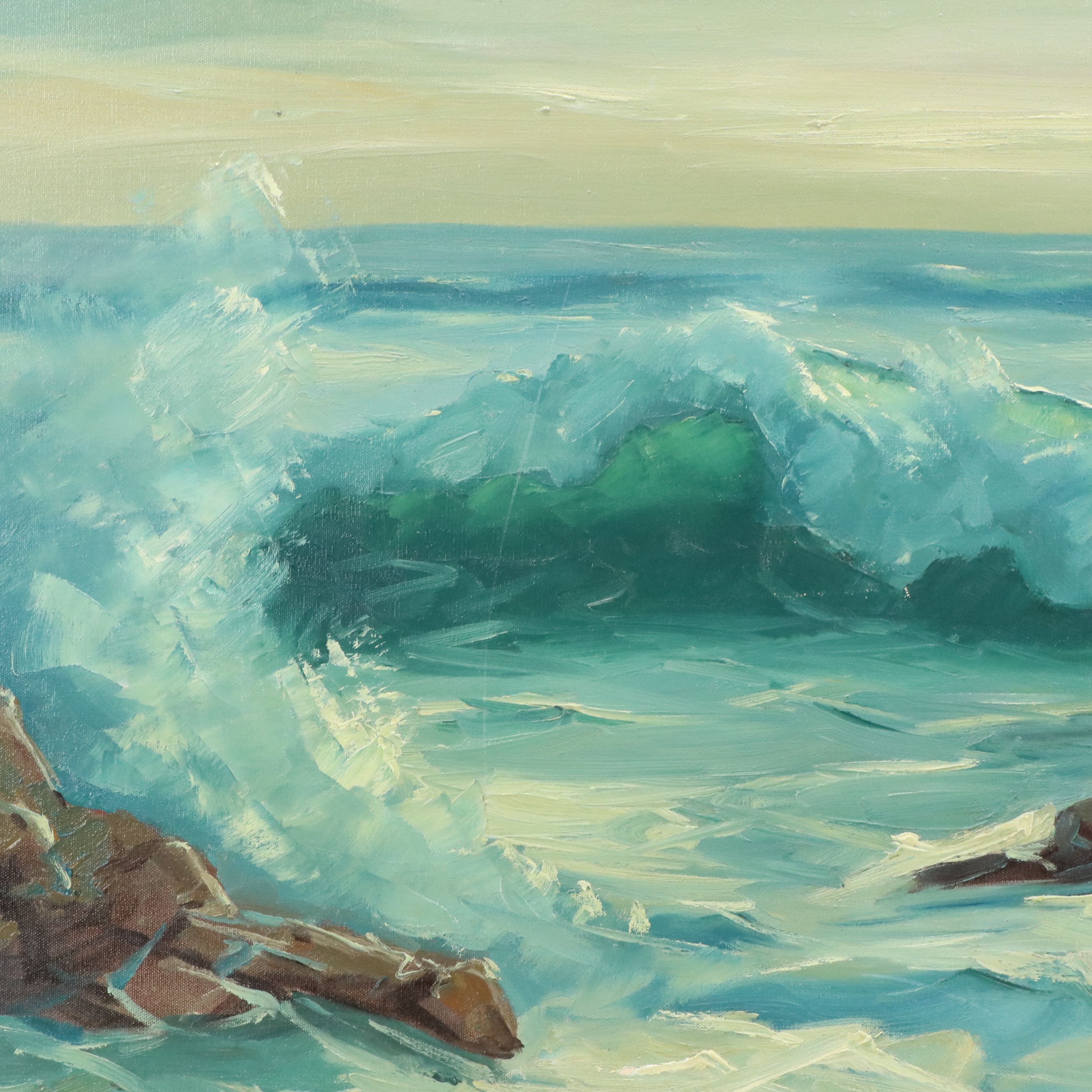 Charles Stepule Seascape Oil Painting