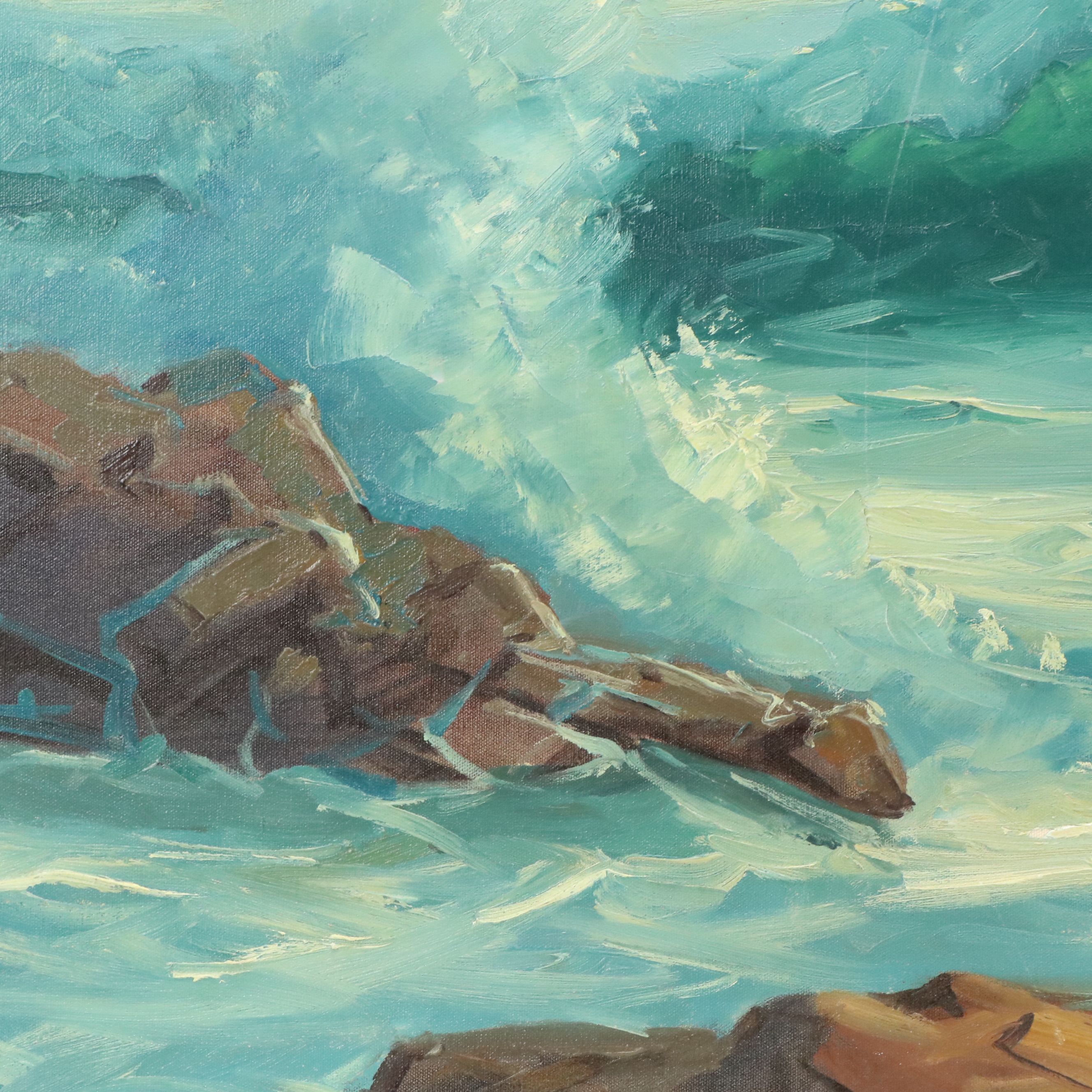 Charles Stepule Seascape Oil Painting