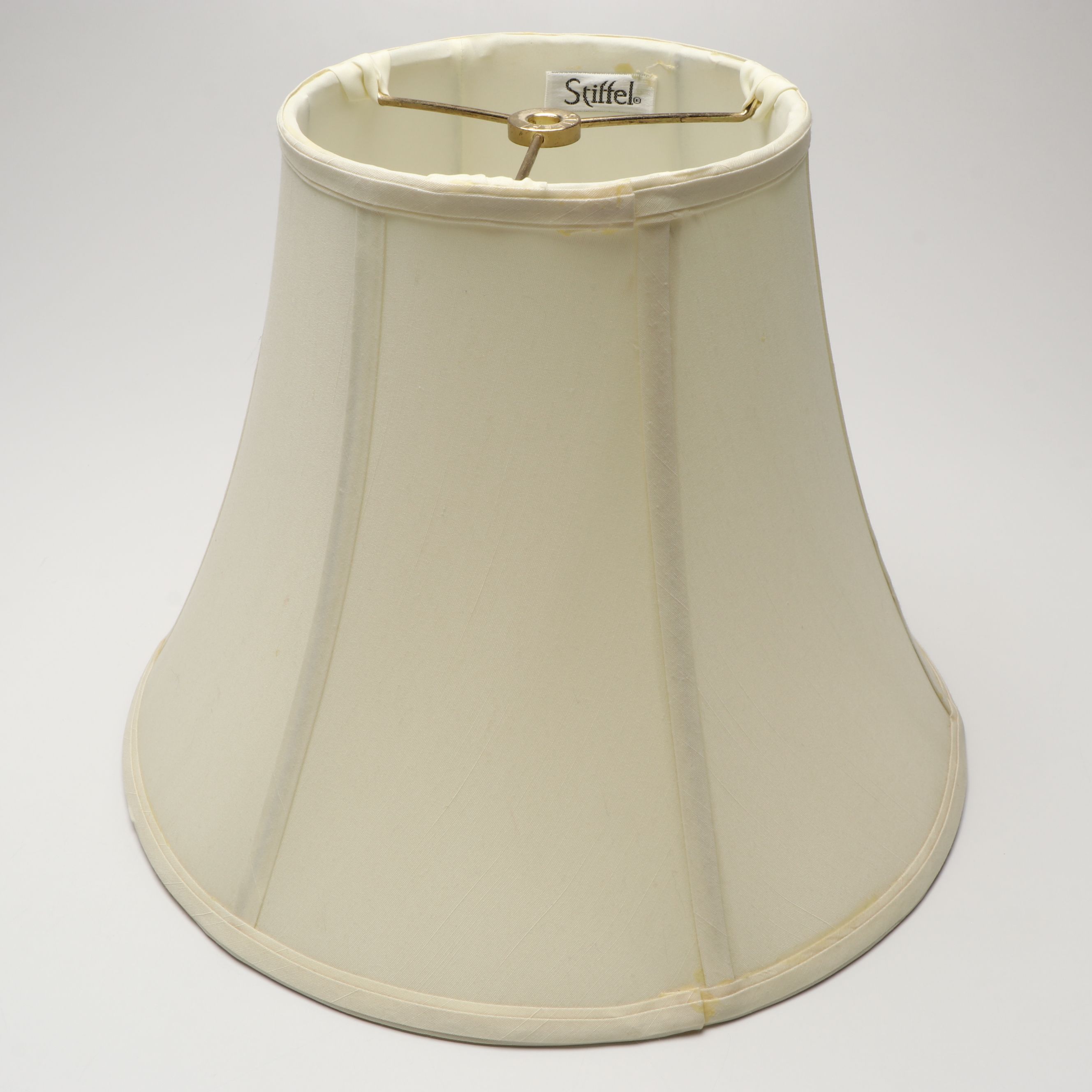 Pair of Stiffel Candlestick Form Brushed Brass Table Lamps