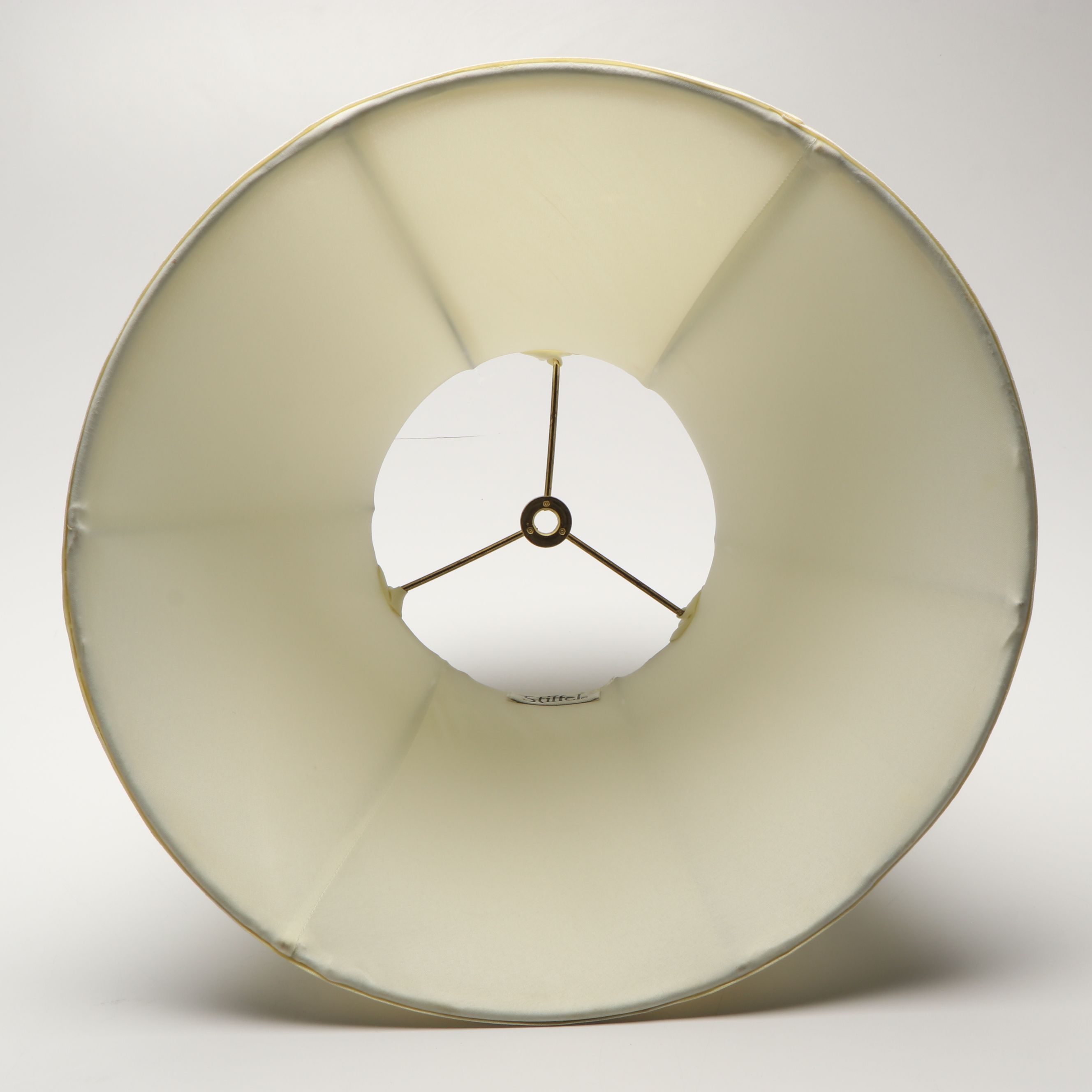 Pair of Stiffel Candlestick Form Brushed Brass Table Lamps