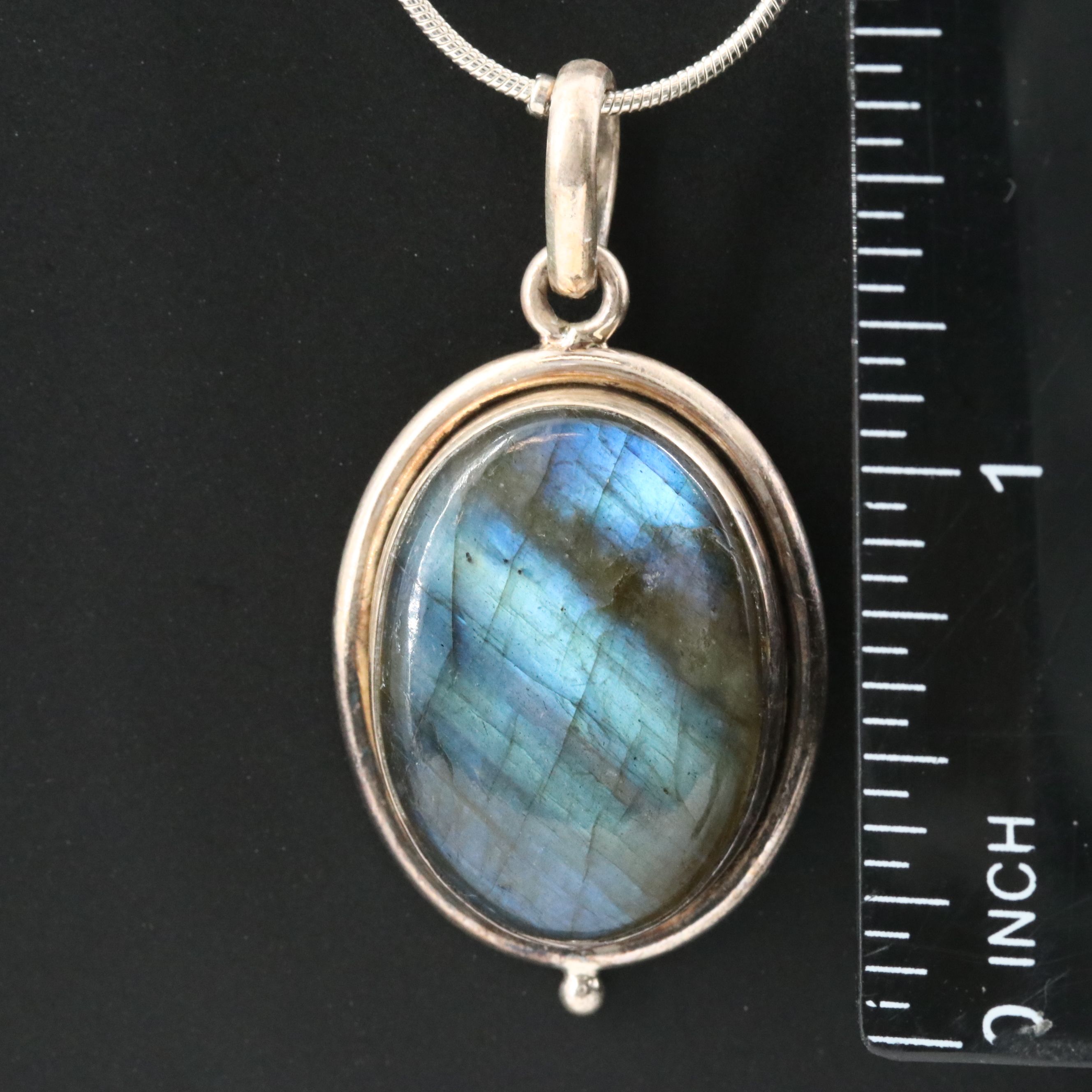 Sterling Labradorite Pendant Necklace