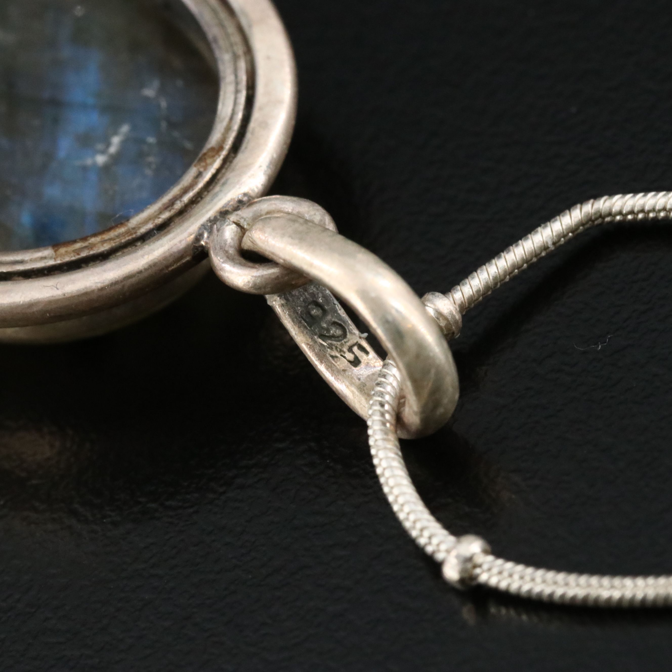 Sterling Labradorite Pendant Necklace