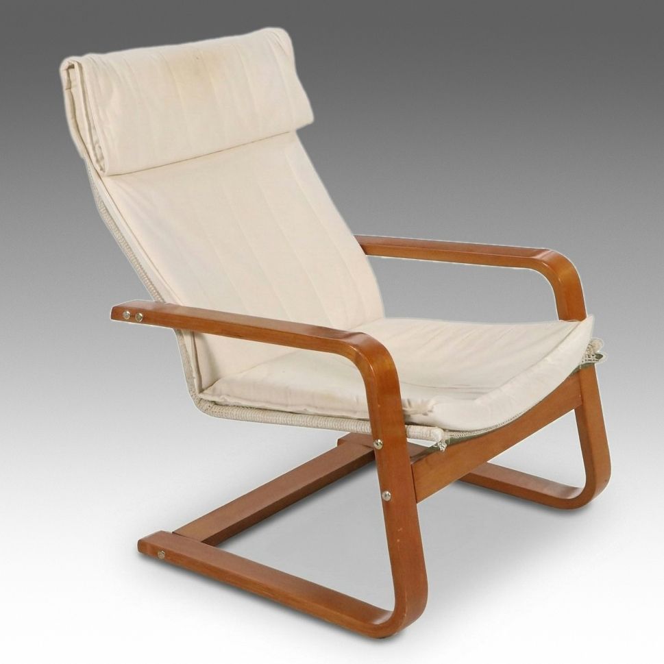 IKEA Scandinavian Modern Style "POEM" Cantilevered Armchair, Late 20th Century