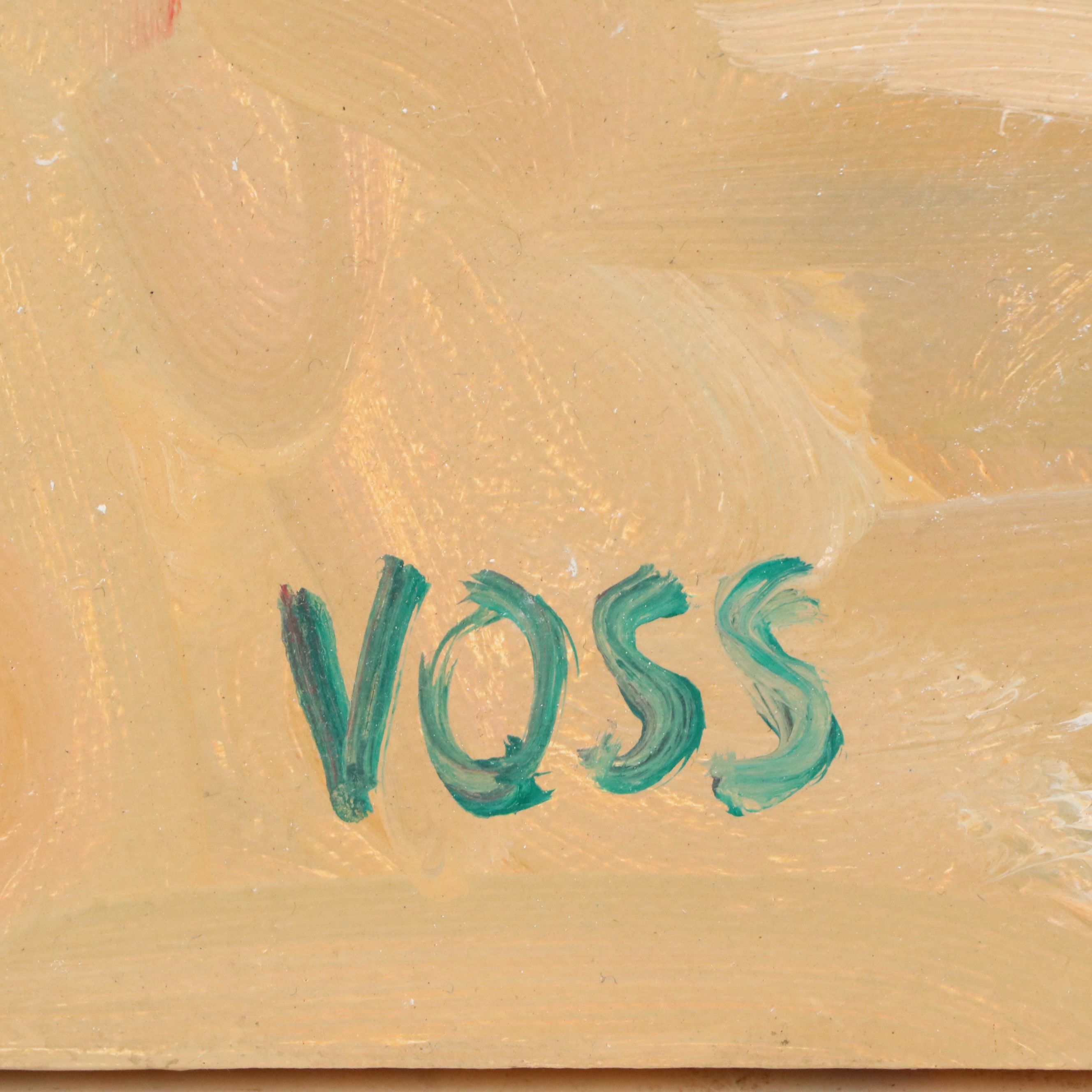 Ken Voss Still Life Acrylic Painting of Apples, 2007