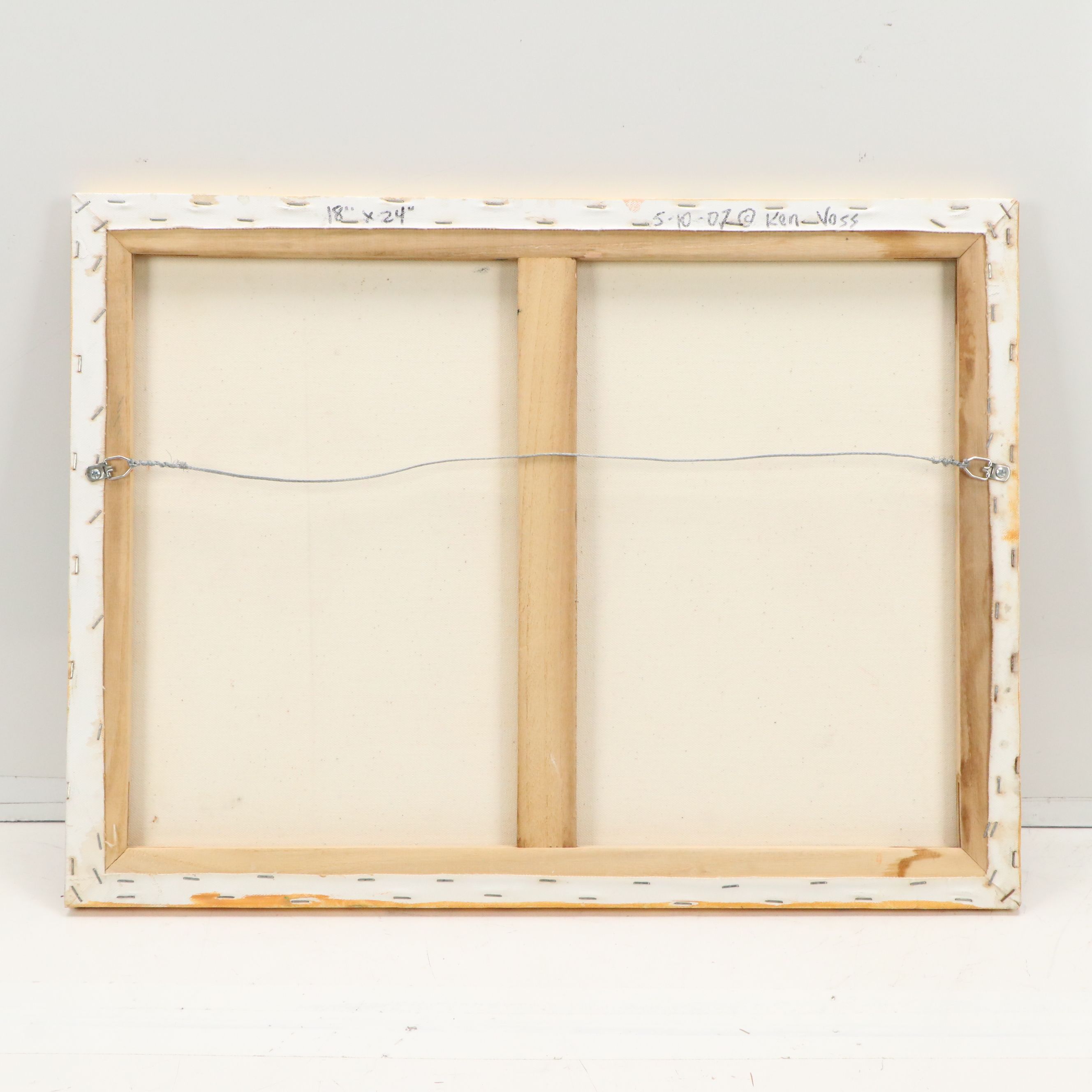 Ken Voss Still Life Acrylic Painting of Apples, 2007