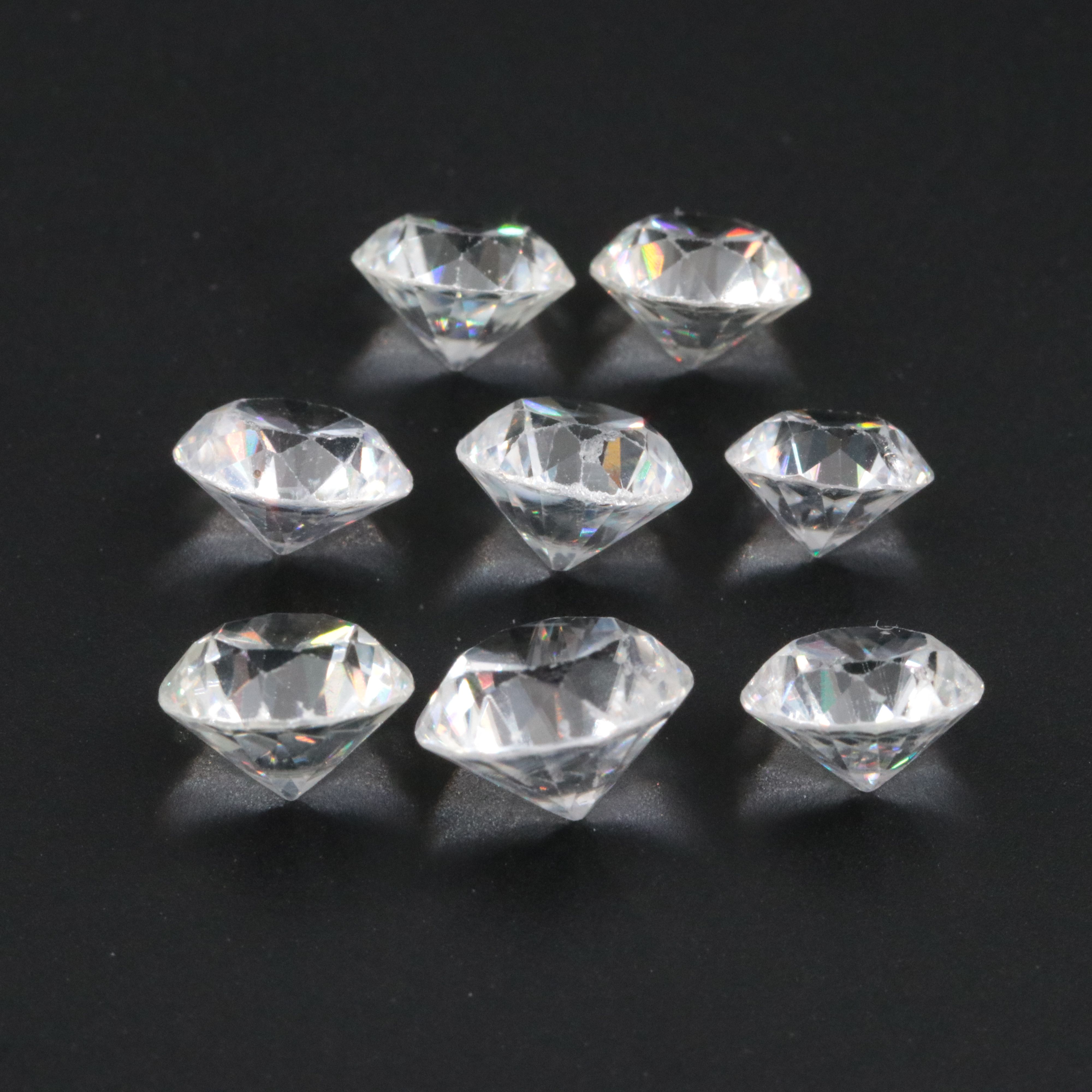 Loose 12.58 CTW White Zircon Lot