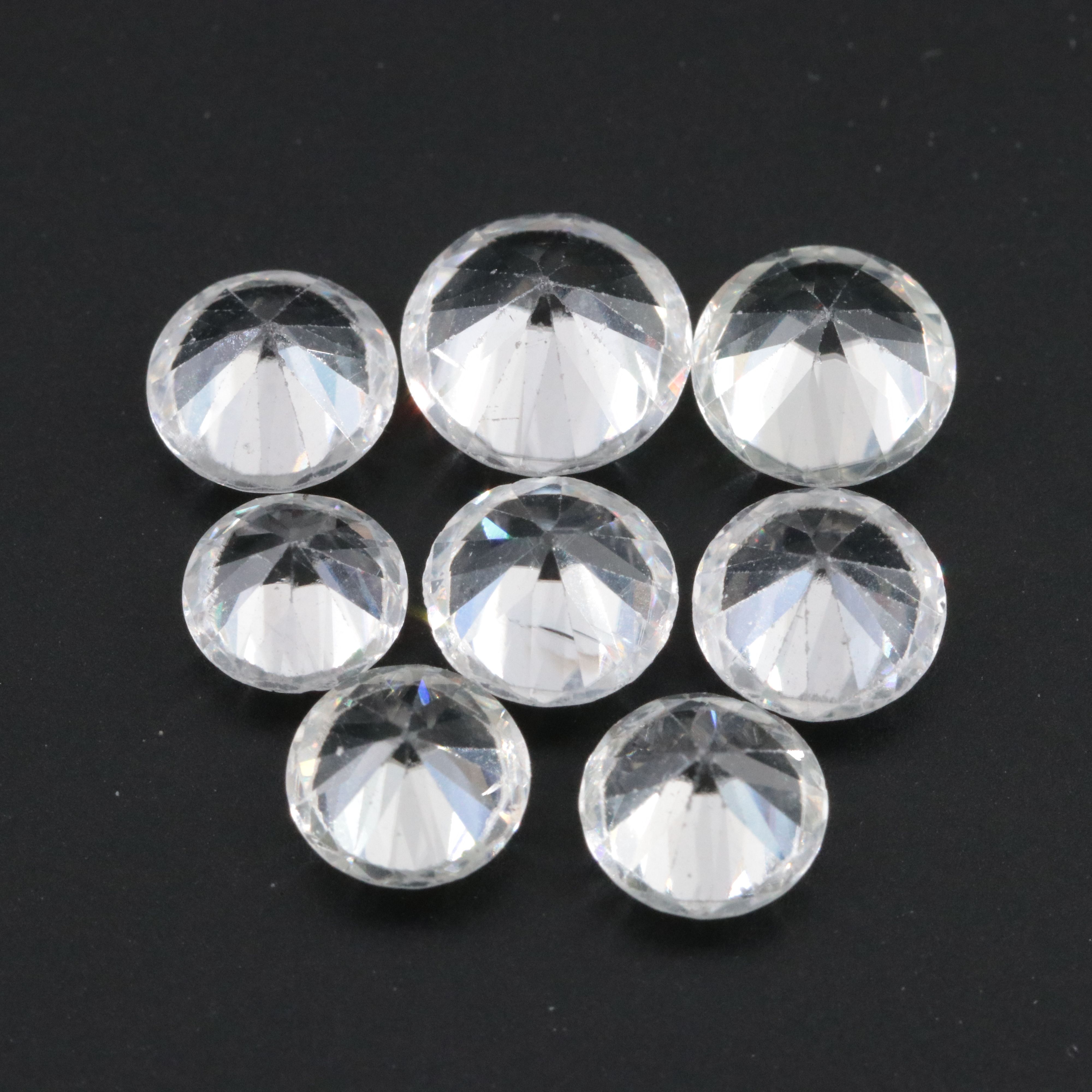 Loose 12.58 CTW White Zircon Lot