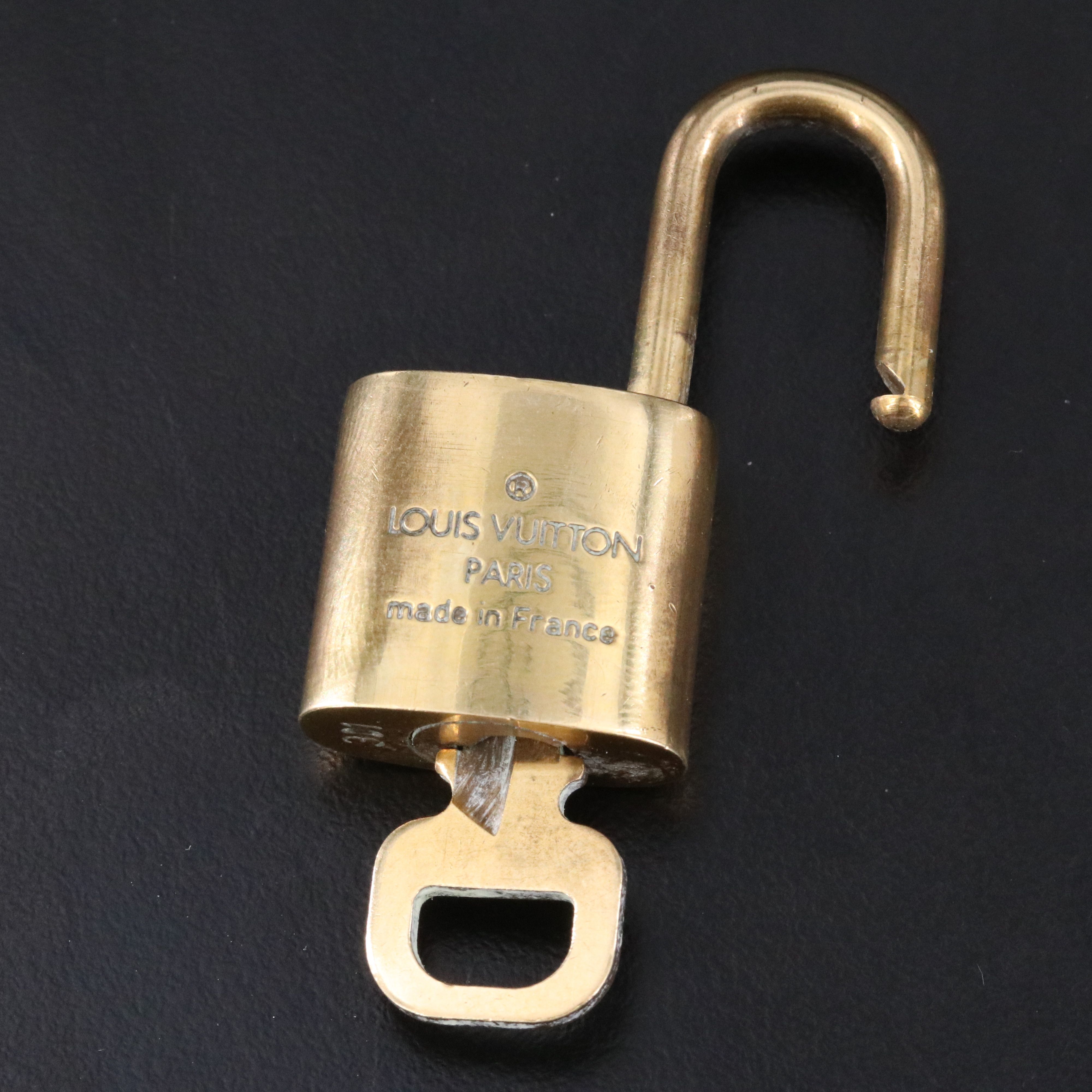 Louis Vuitton Brass Padlock and Key
