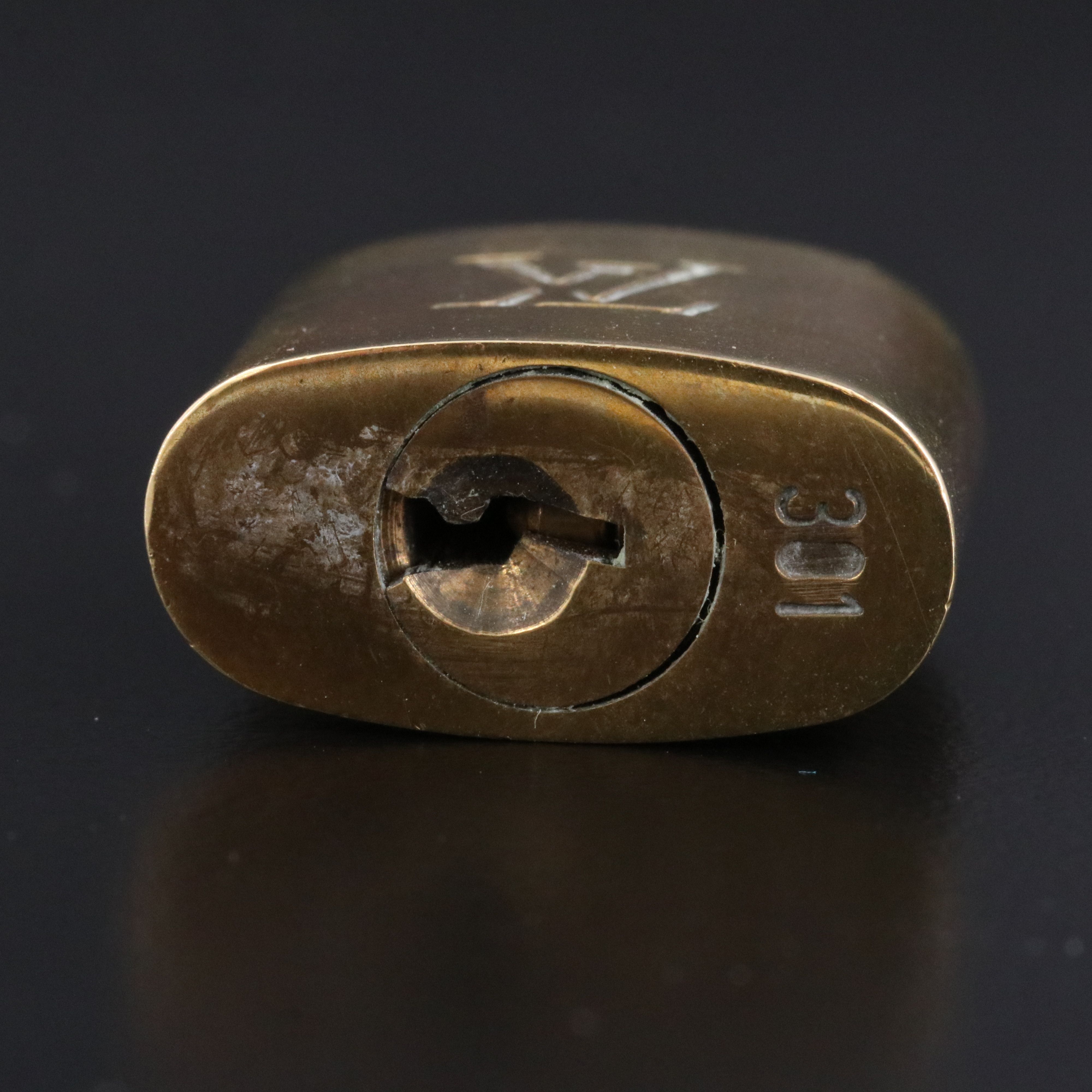 Louis Vuitton Brass Padlock and Key