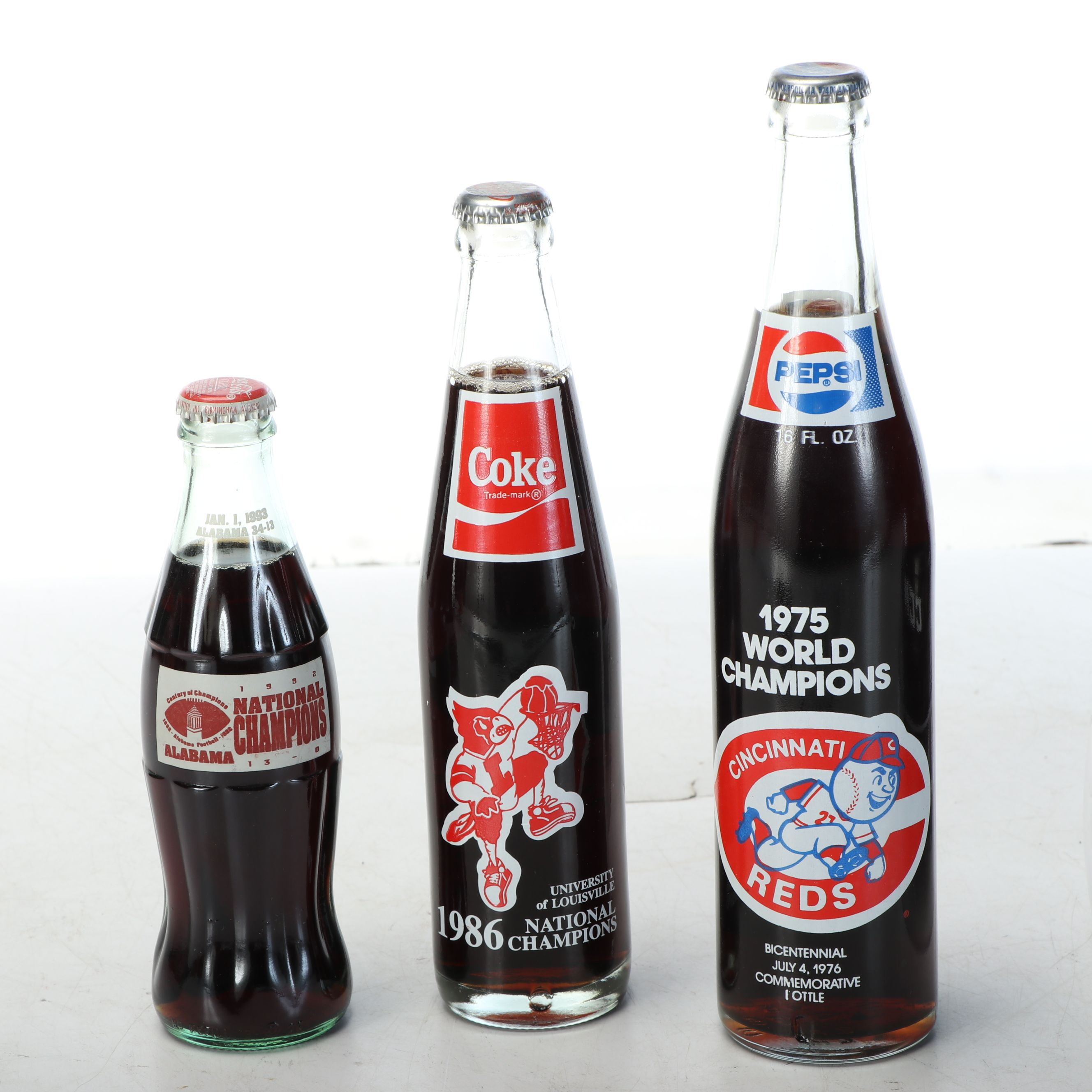 Commemorative Golf Club, Collectible Sports Soda Bottles, and More