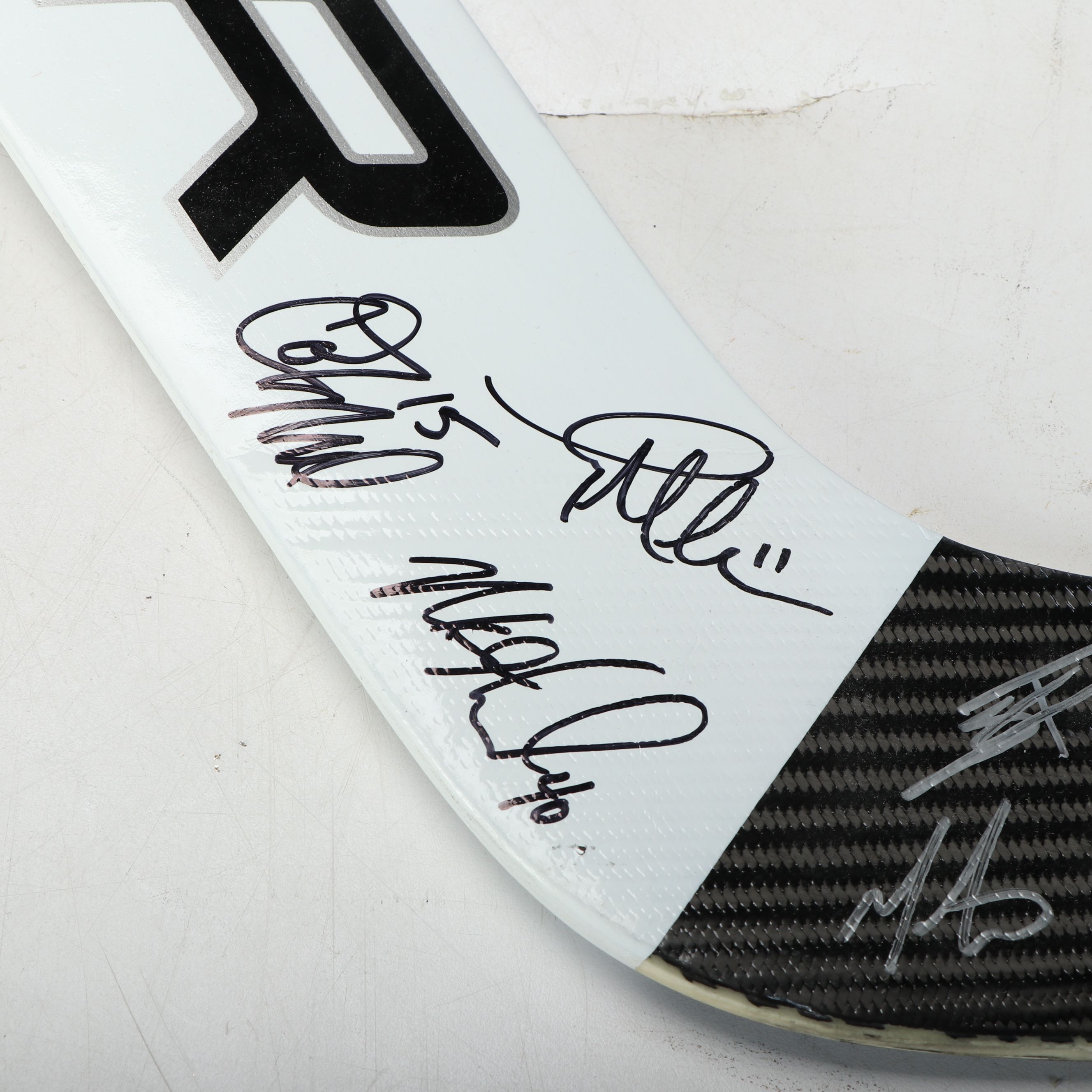 Team-Signed Cincinnati Cyclones Hockey Stick and Helmet, ECHL