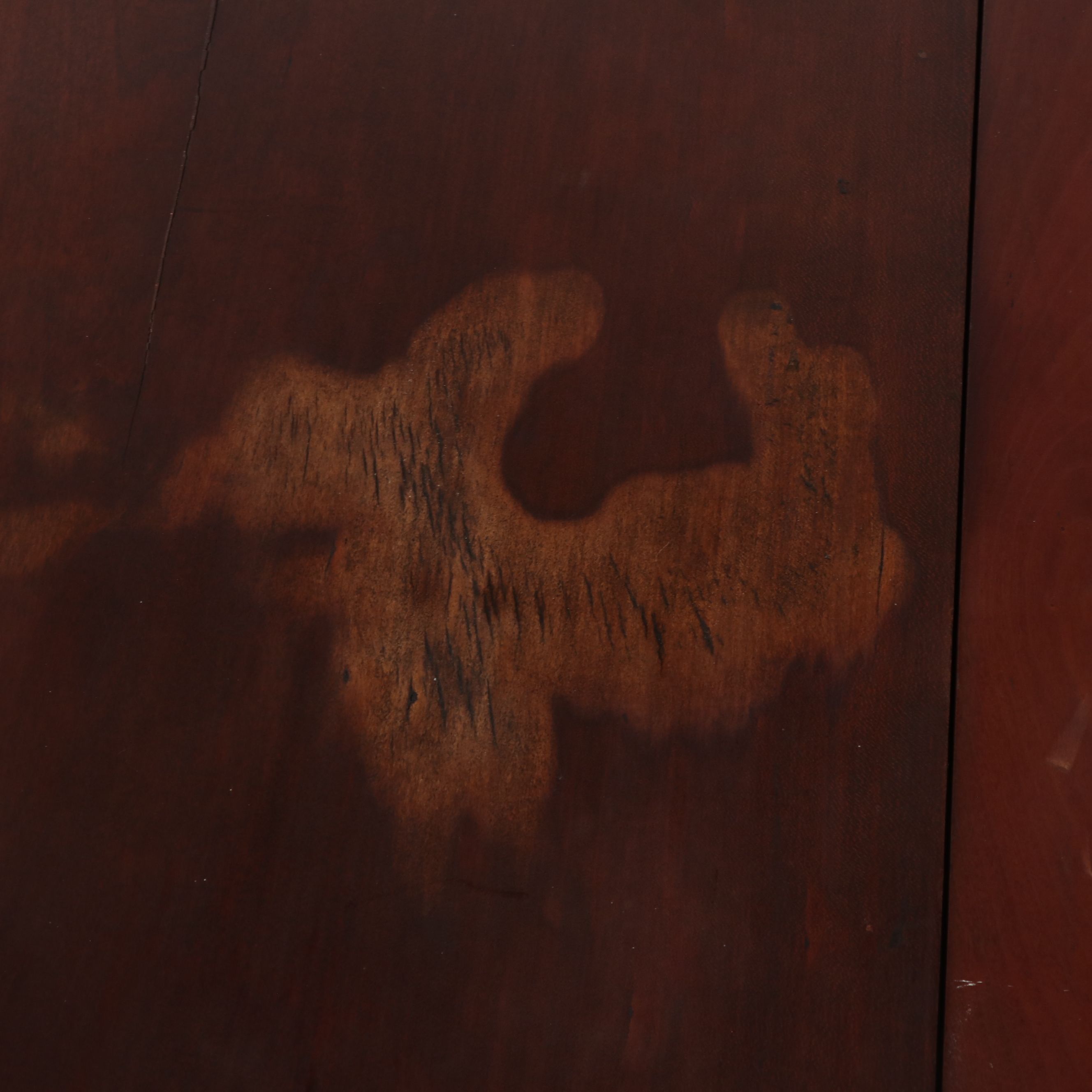 American Country Sheraton Cherry Drop-Leaf Work Table, 19th Century