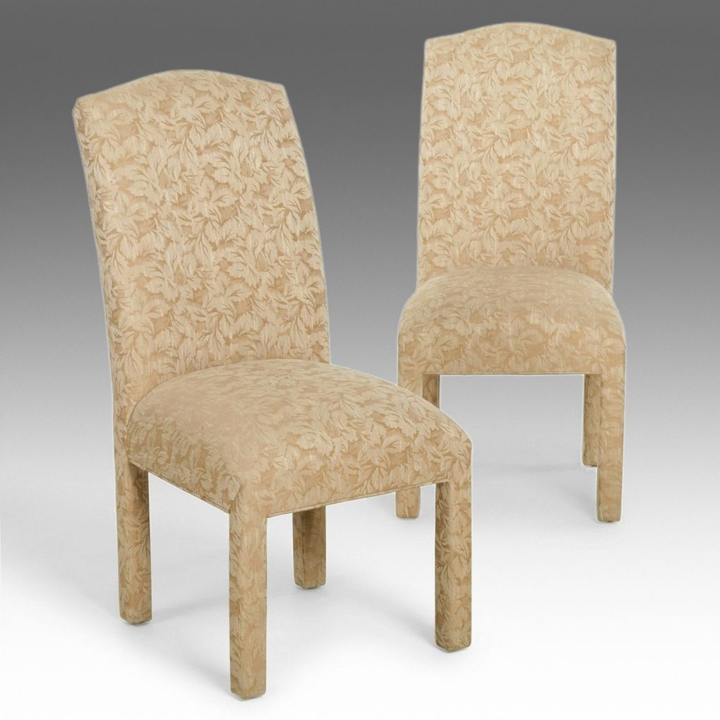 Pair of Upholstered Slipper Chairs, 21st Century