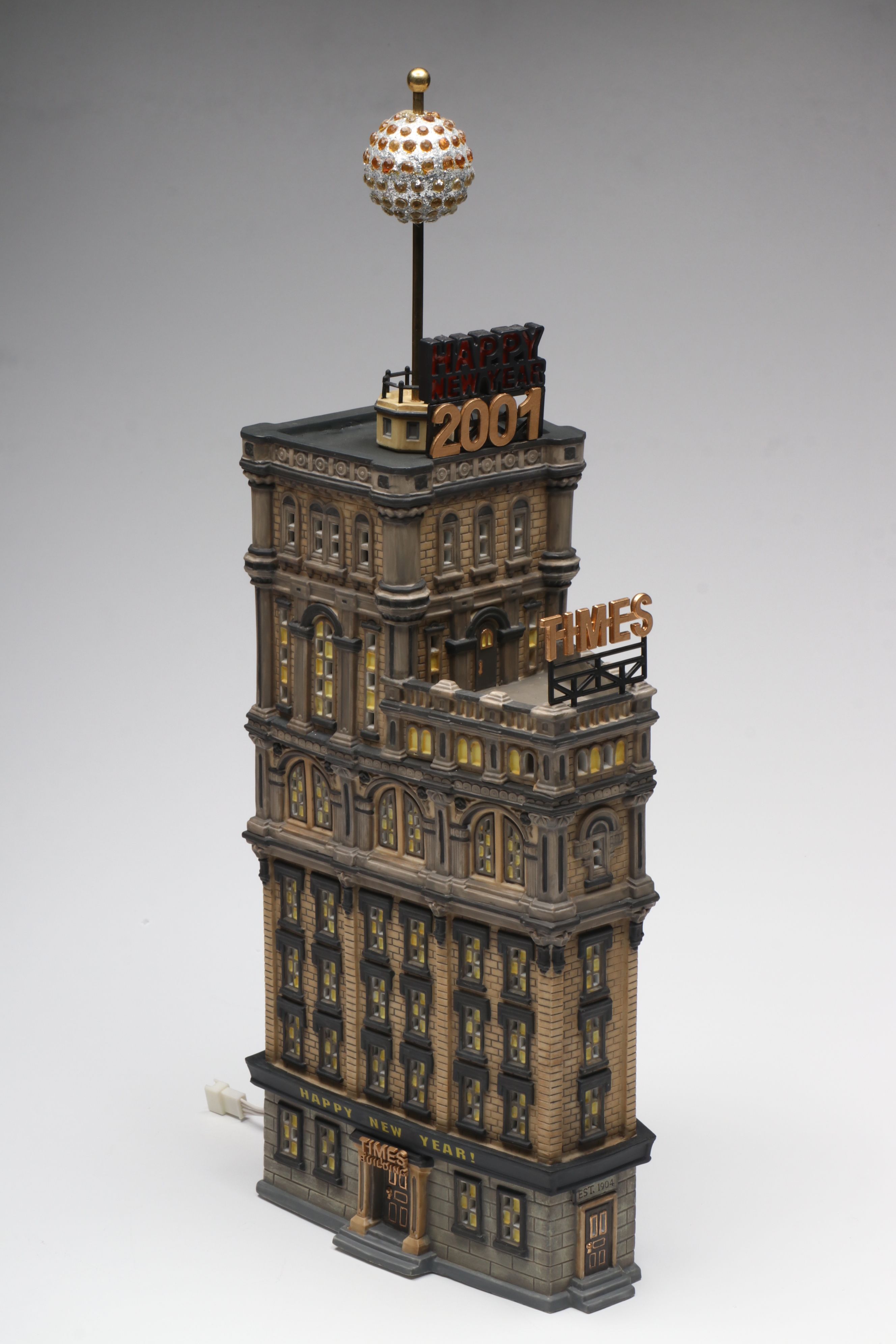 Department 56 "The Times Tower" with Mr. Christmas Nutcracker Show, Other Décor