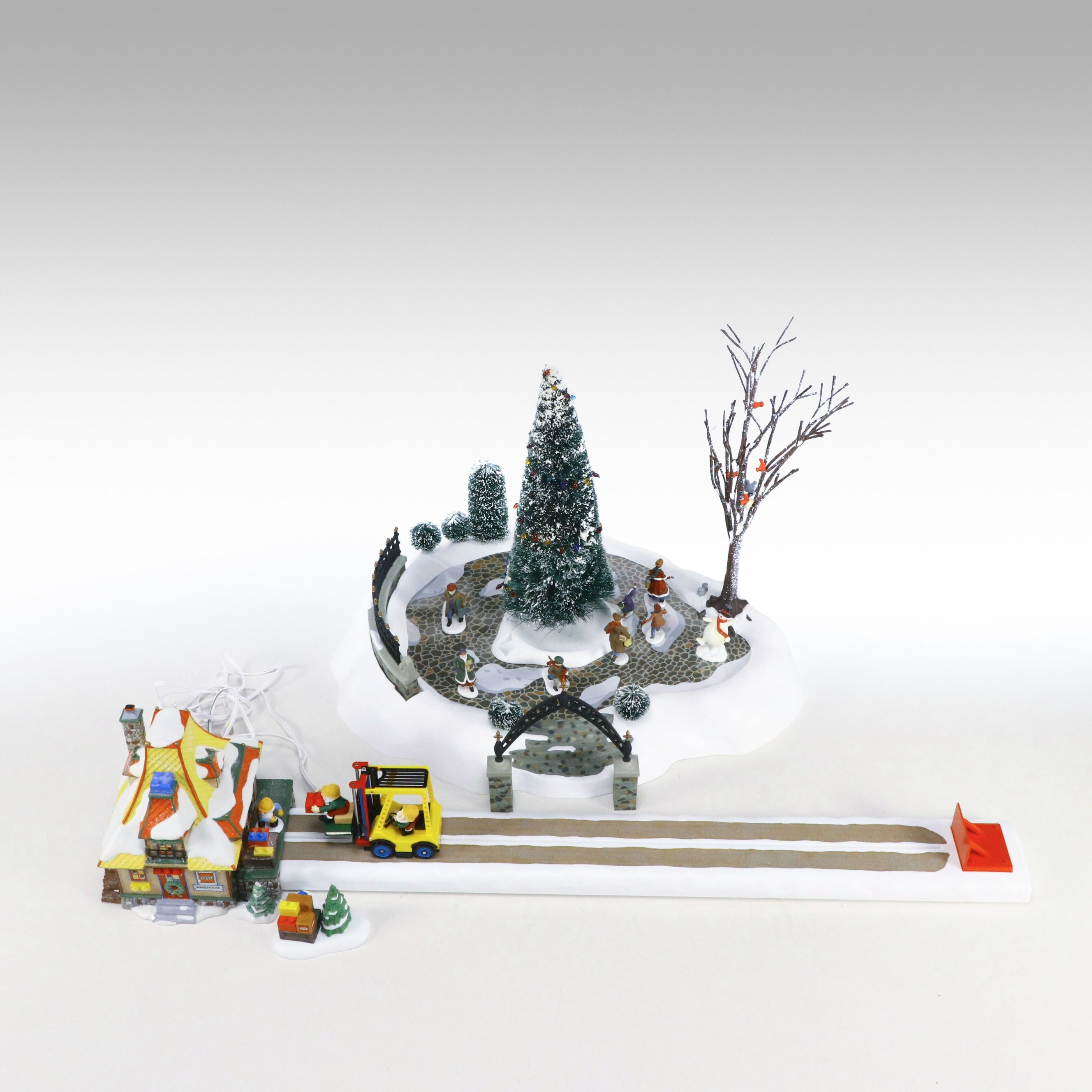 Dept. 65 "All Around the Park" and "LEGO Warehouse Forklift" Christmas Décor