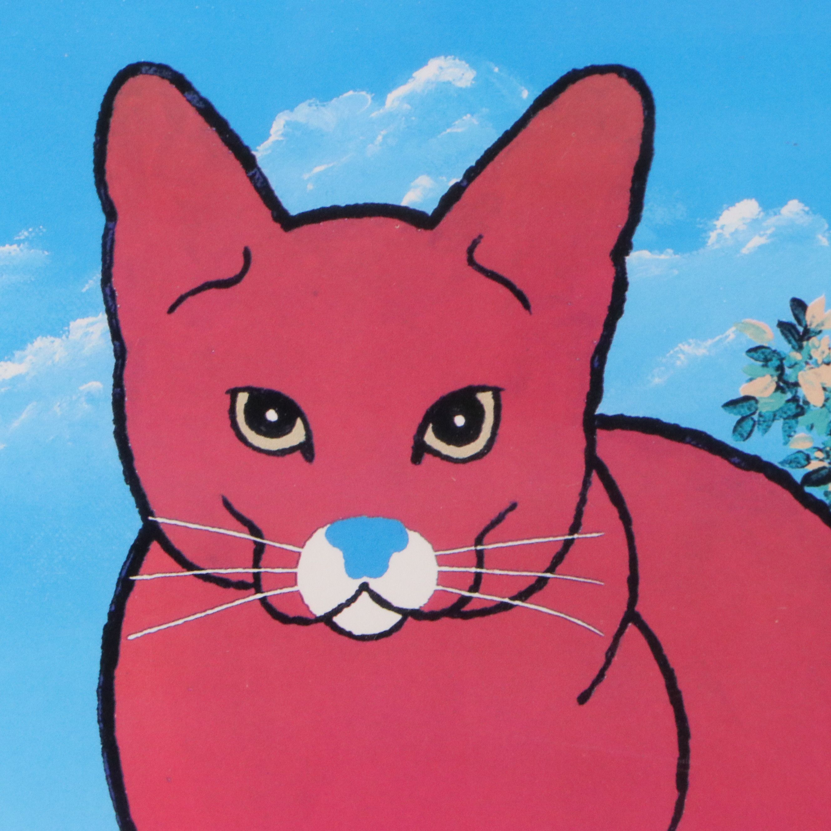 Jim Tweedy Offset Lithograph "Charlie the RedCat: Springtime," 21st C.