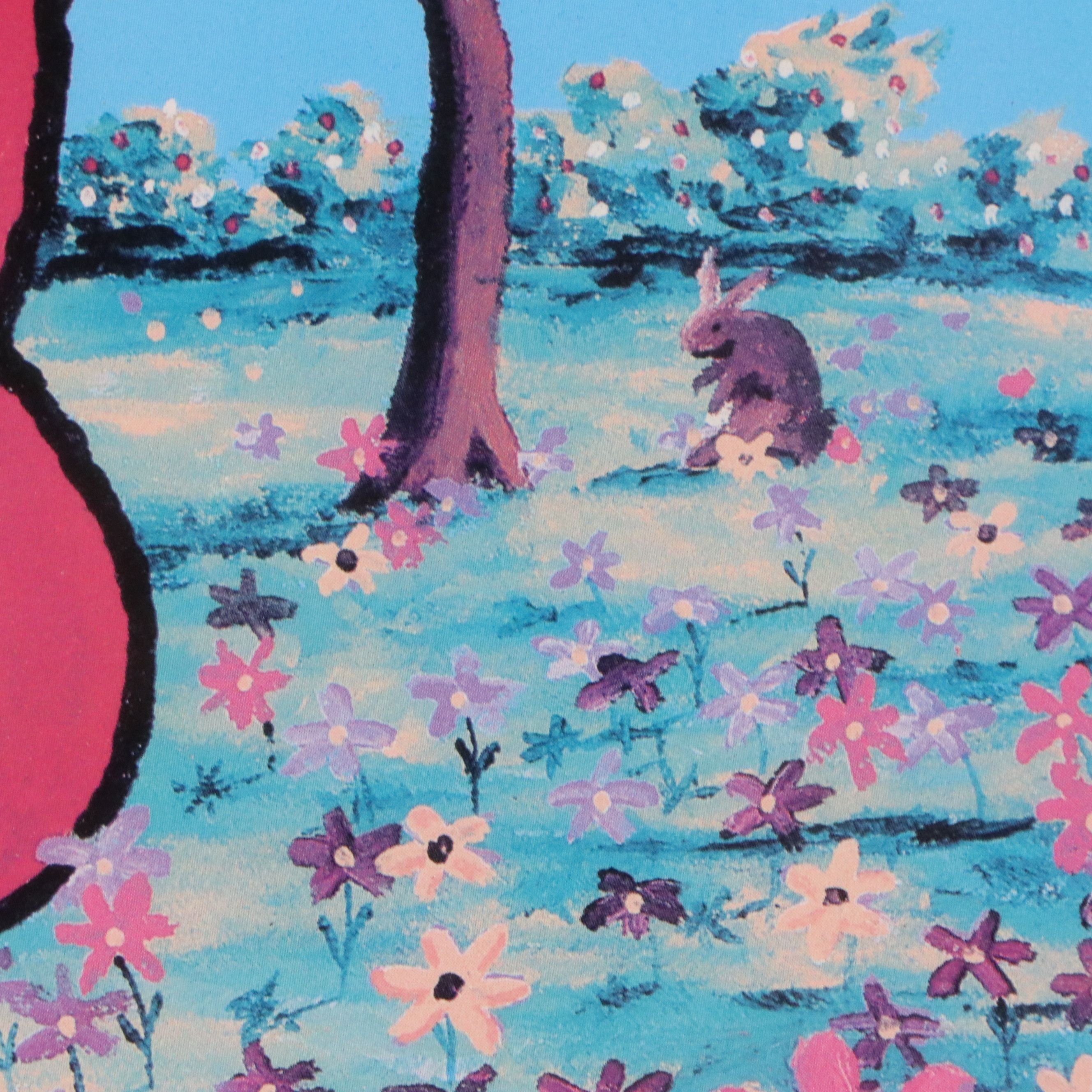 Jim Tweedy Offset Lithograph "Charlie the RedCat: Springtime," 21st C.