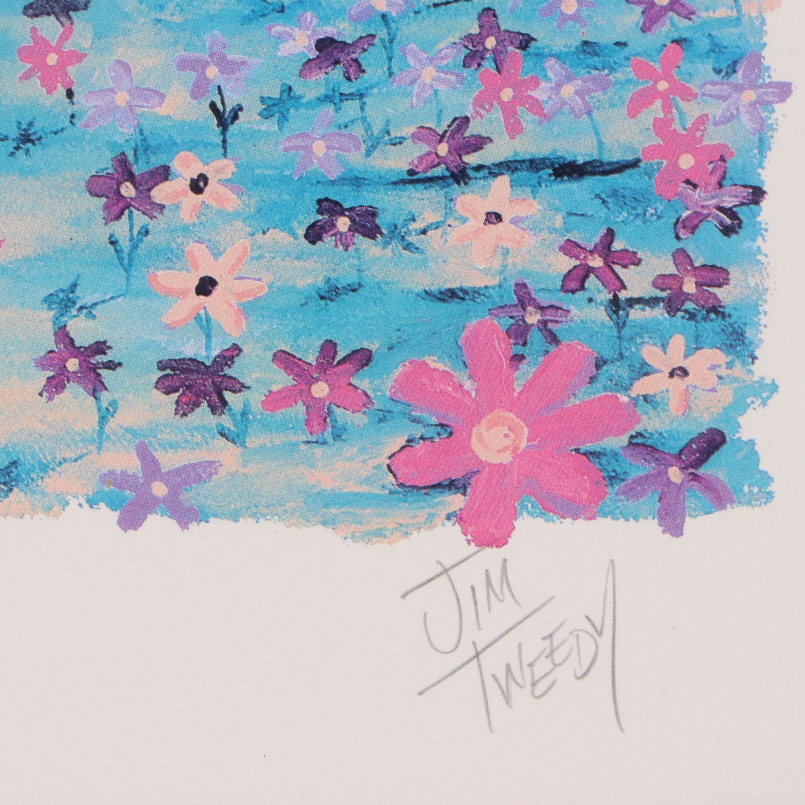 Jim Tweedy Offset Lithograph "Charlie the RedCat: Springtime," 21st C.