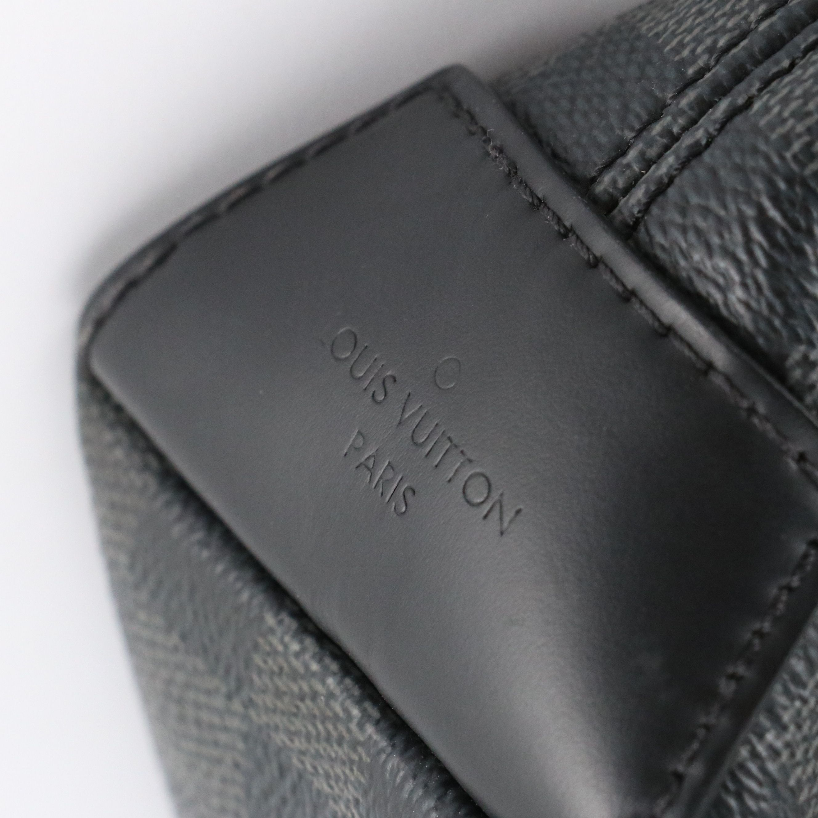 Louis Vuitton District PM Crossbody Messenger Bag in Damier Graphite Canvas