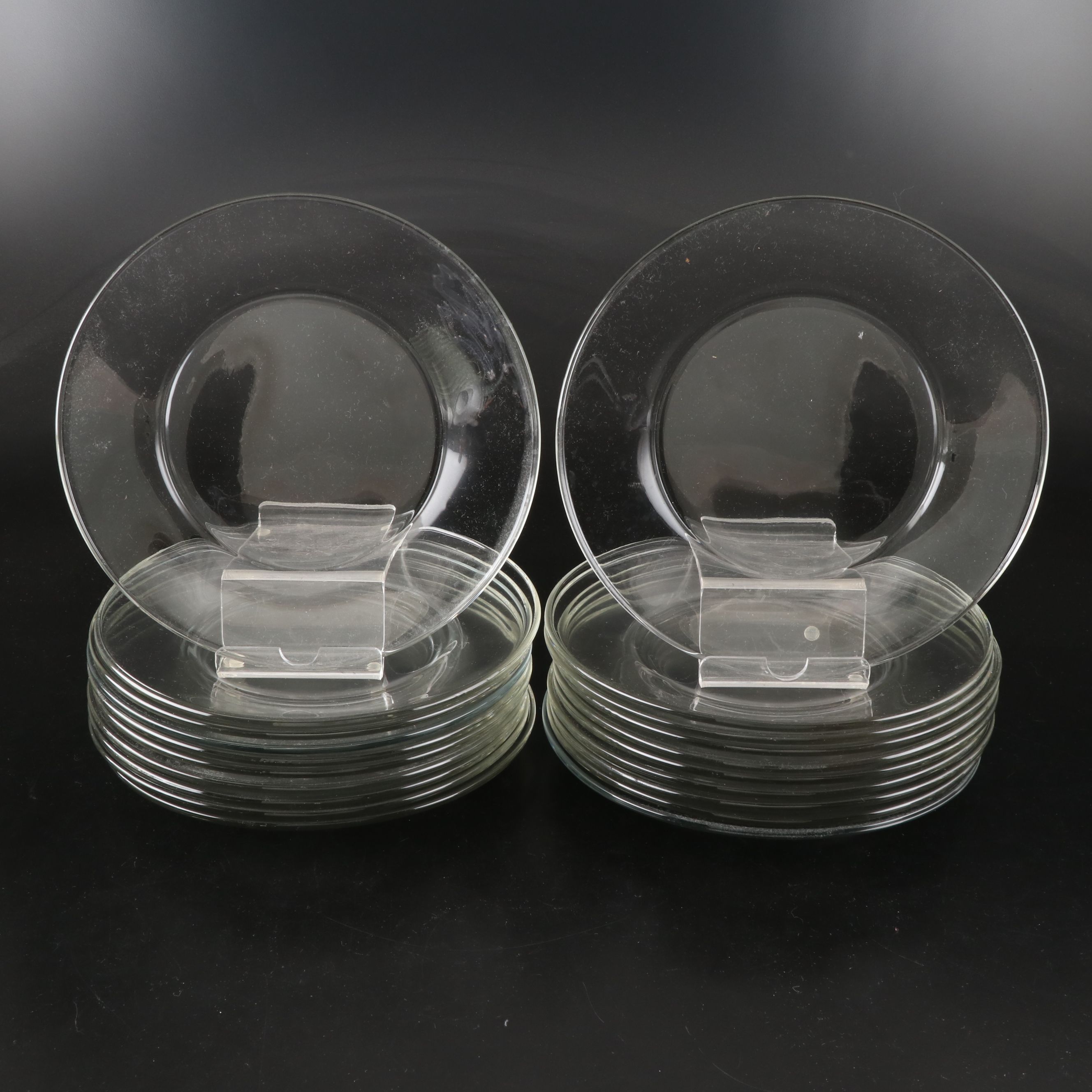 Glass Salad Plates, Dinner Plates, and Food Storage Jars