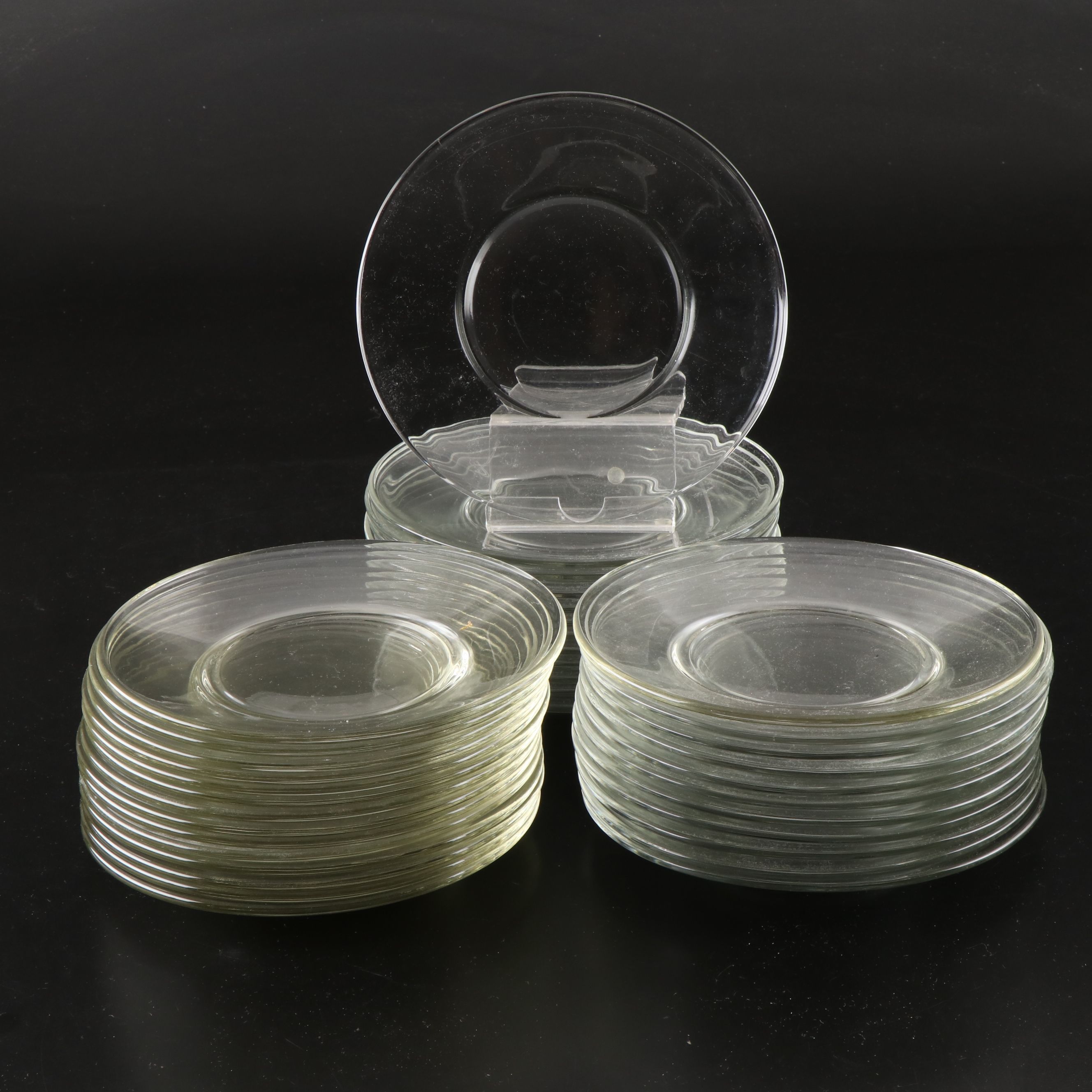 Glass Salad Plates, Dinner Plates, and Food Storage Jars