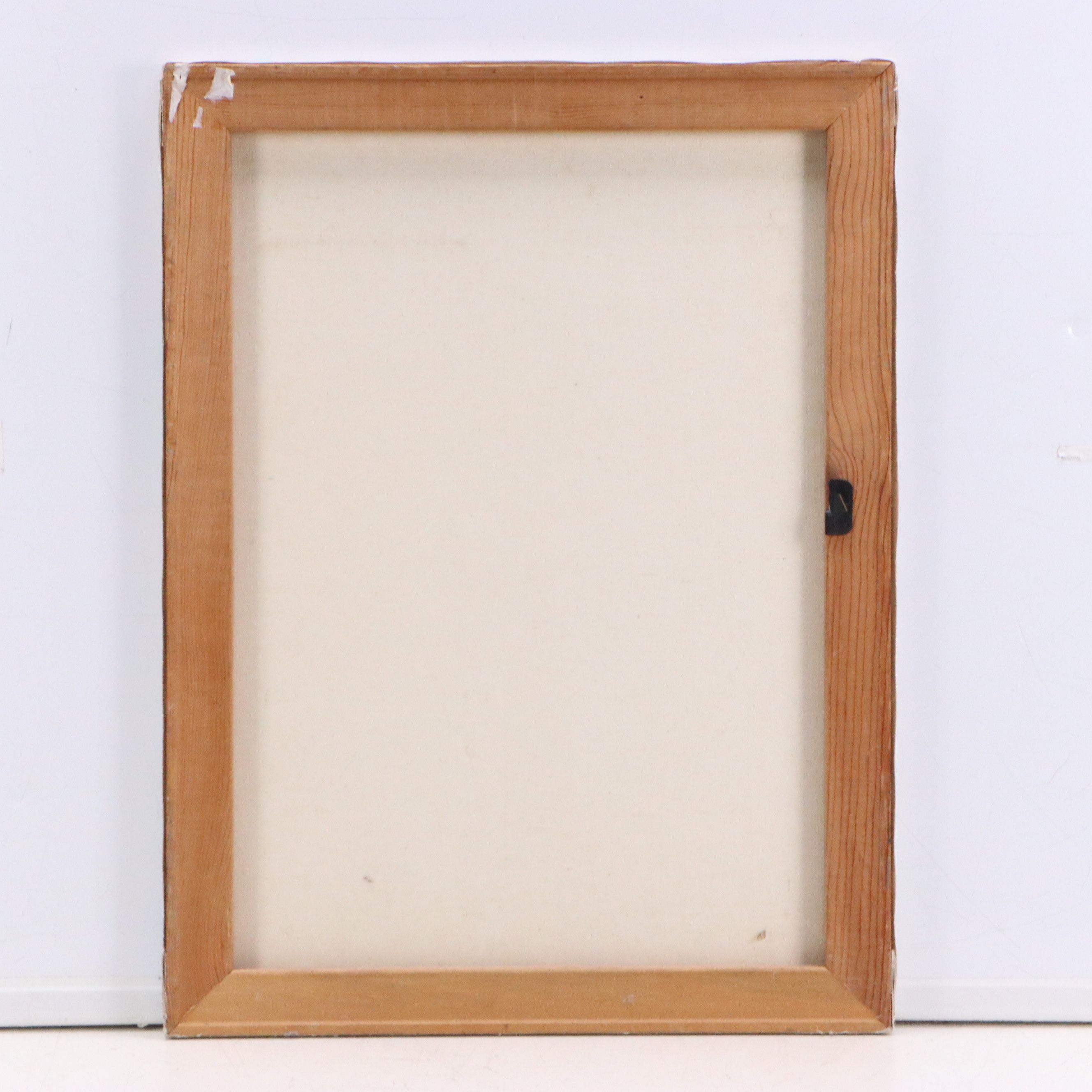 H. Zykofsky Cubist Style Acrylic Painting, 1982