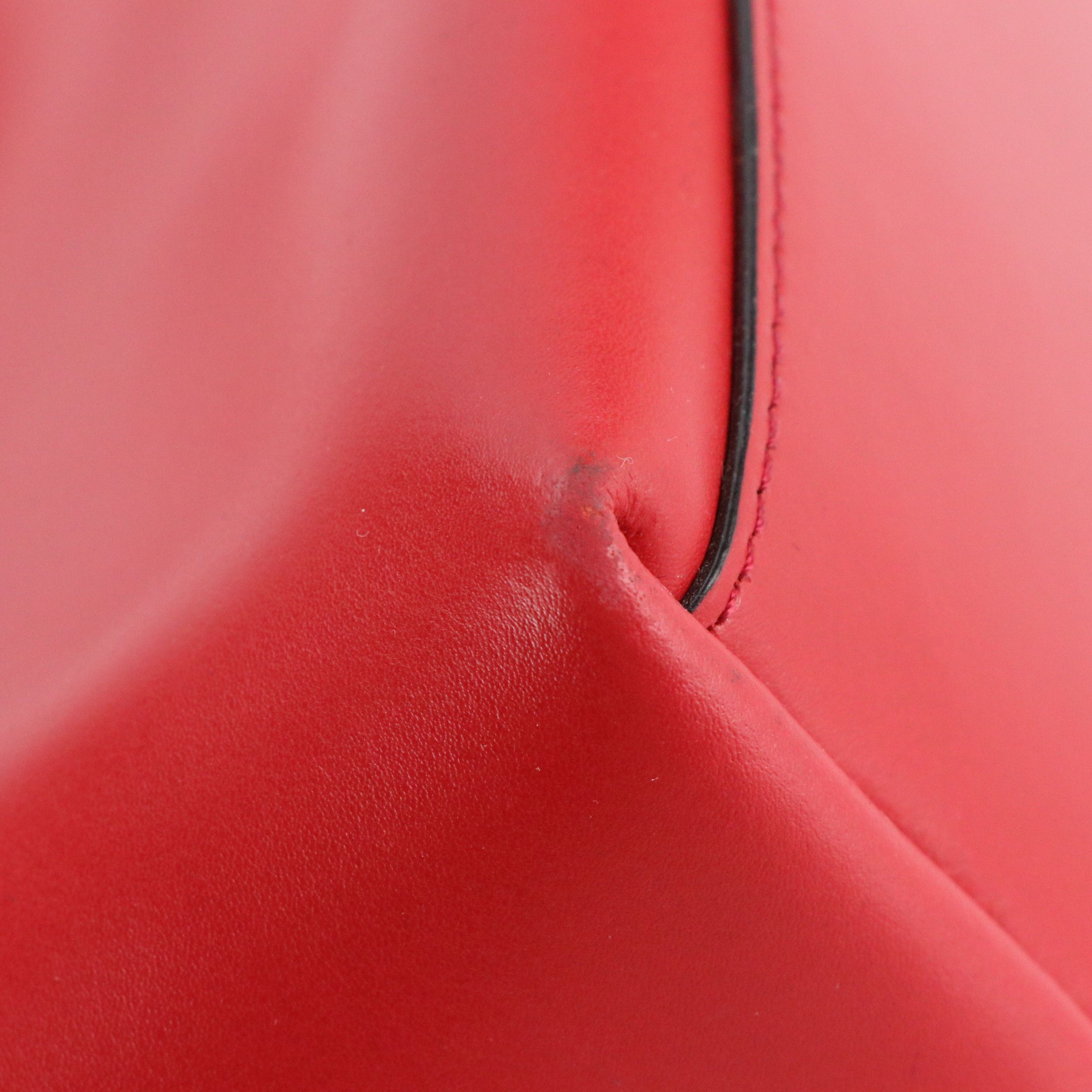 Lodis and Leatherology Red Leather Zippered Tote Bags with Levenger Zip Pouches