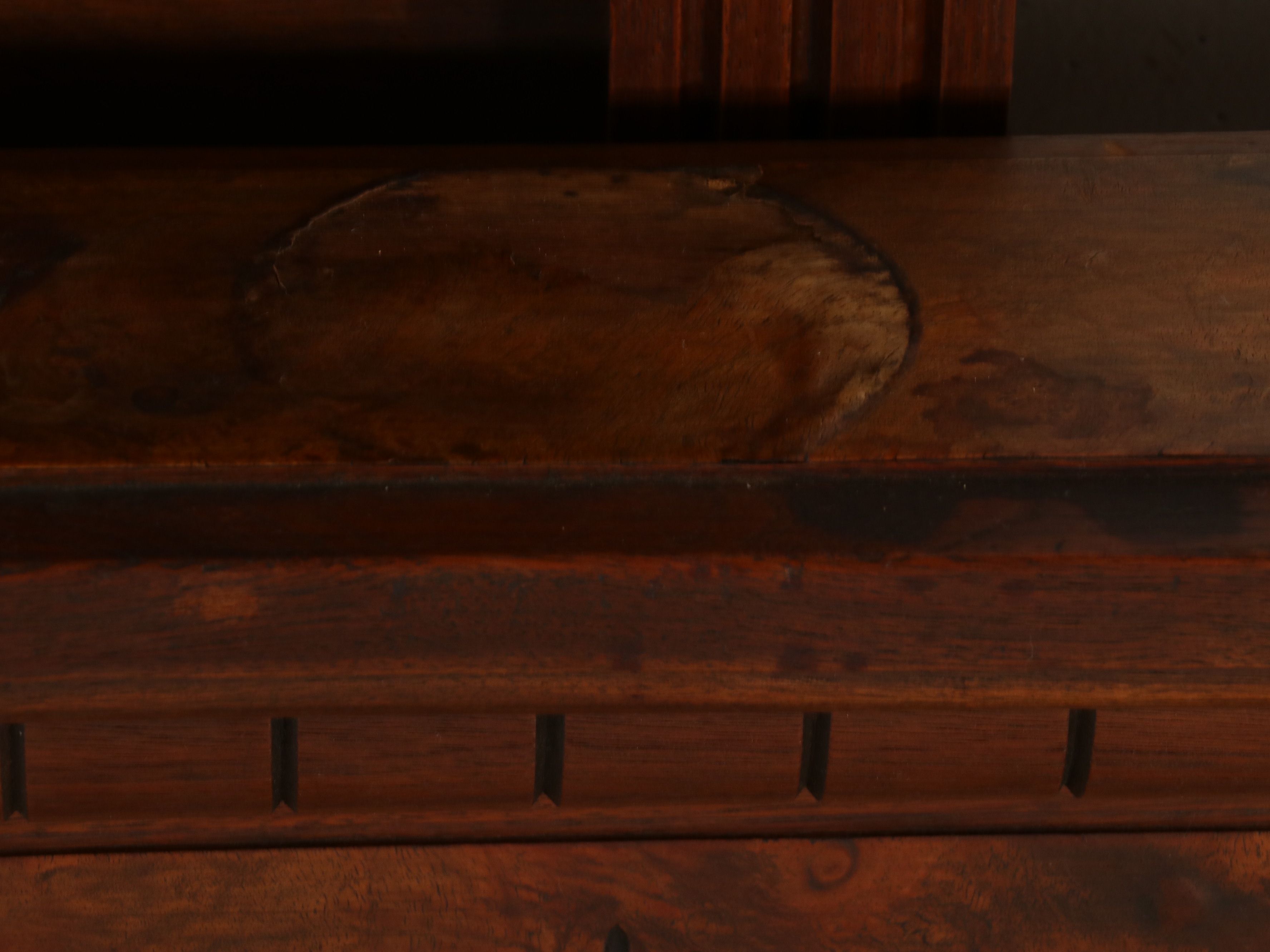 Victorian Eastlake Movement Walnut and Burl Walnut Bedstead, Late 19th Century